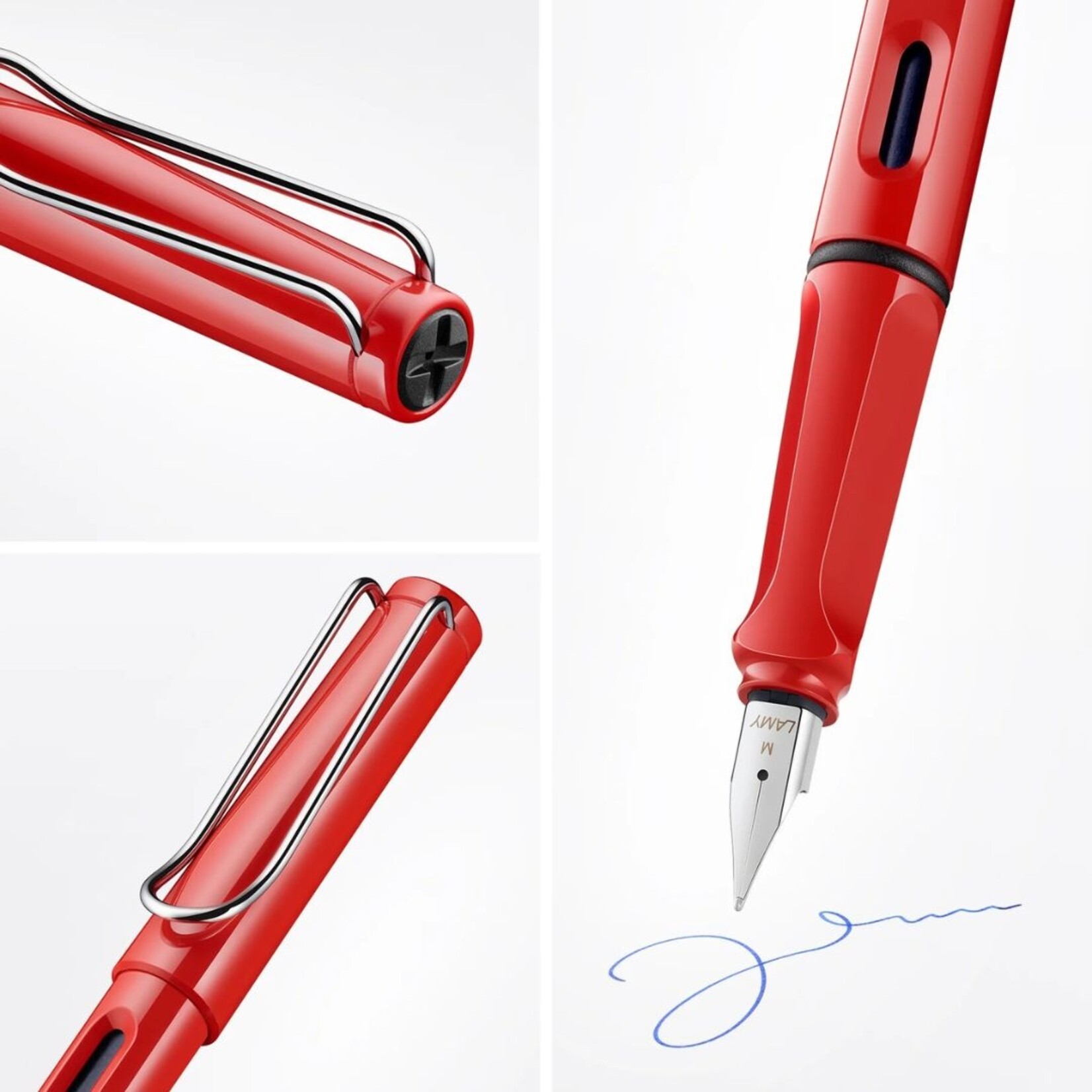 LAMY SAFARI FOUNTAIN PEN RED F