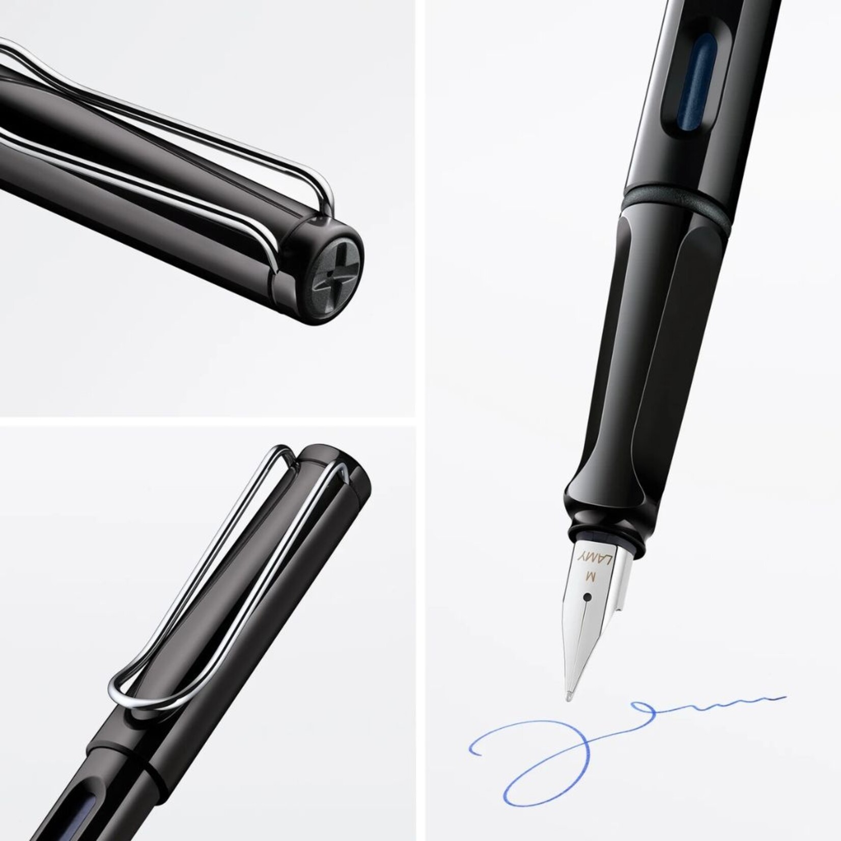 LAMY SAFARI FOUNTAIN PEN SHINY BLACK M
