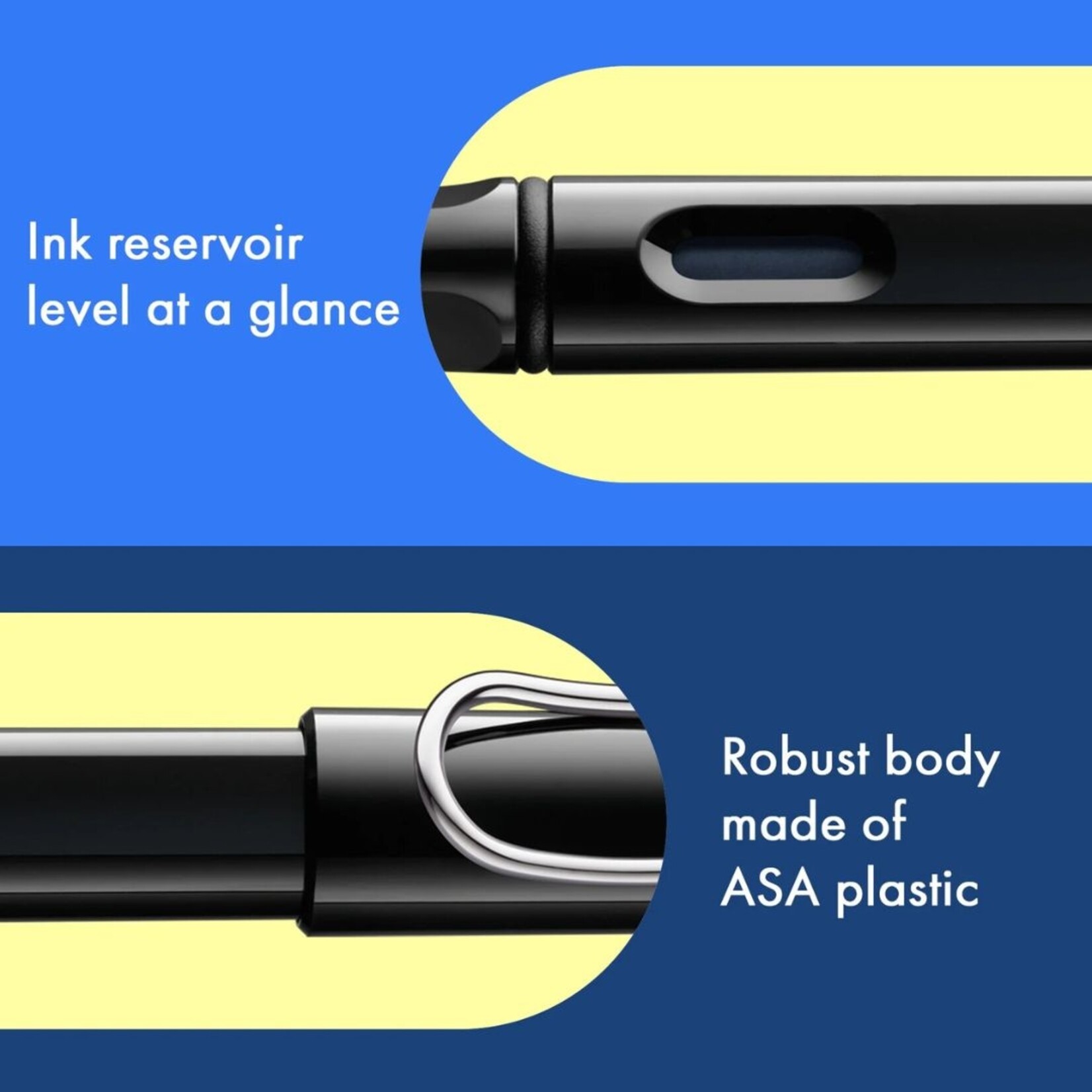 LAMY SAFARI FOUNTAIN PEN SHINY BLACK M