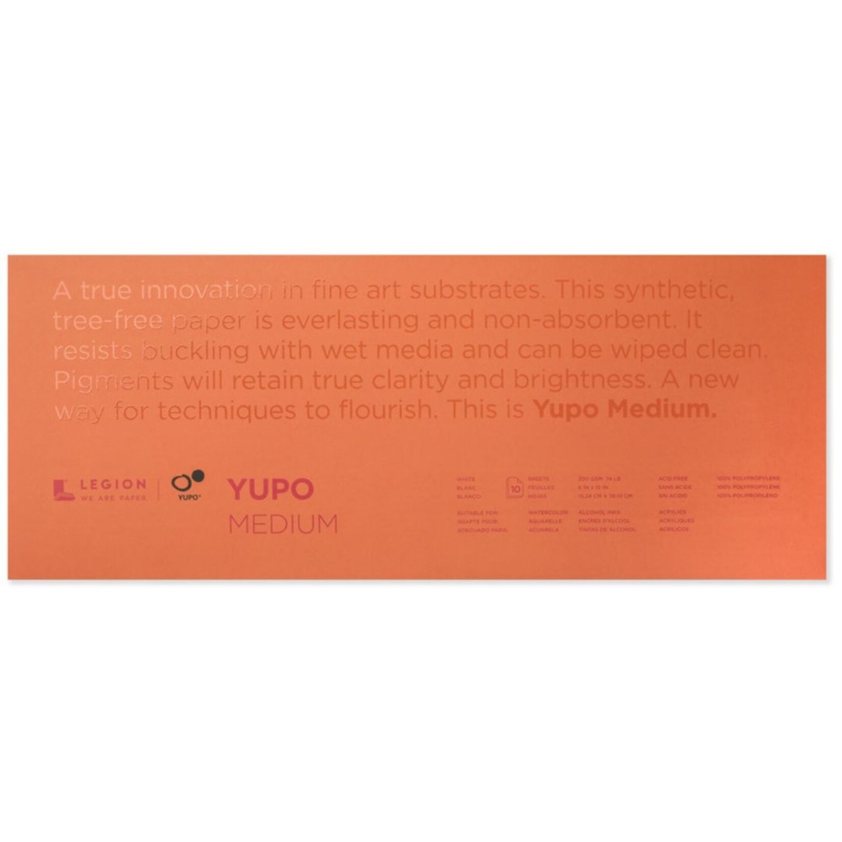 YUPO PAD 6X15 WHITE
