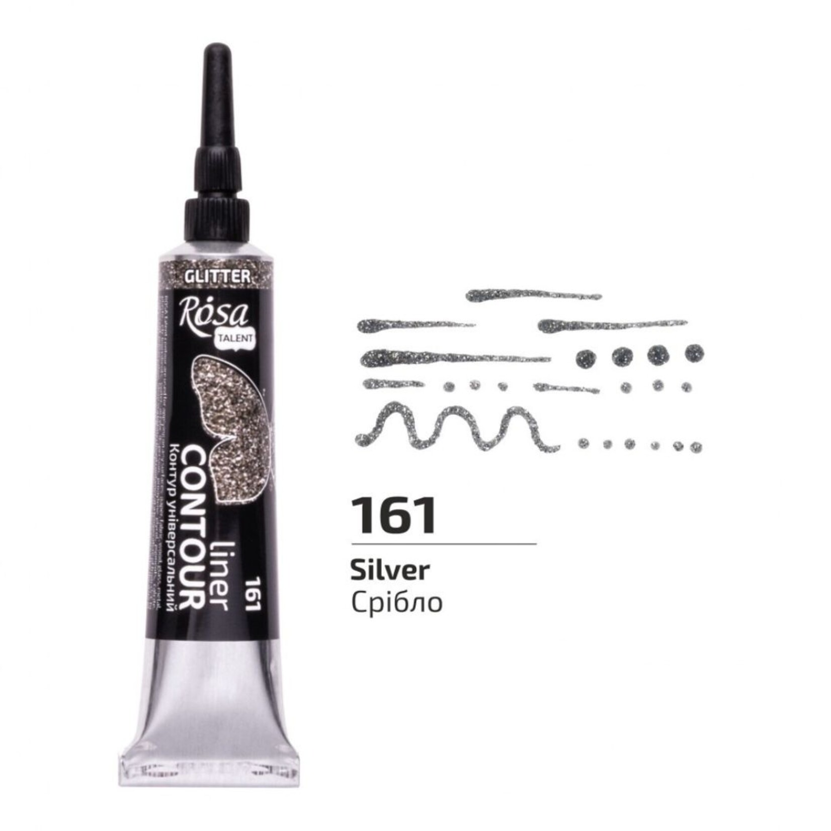 ROSA CONTOUR LINER 20ML SILVER GLITTER #161