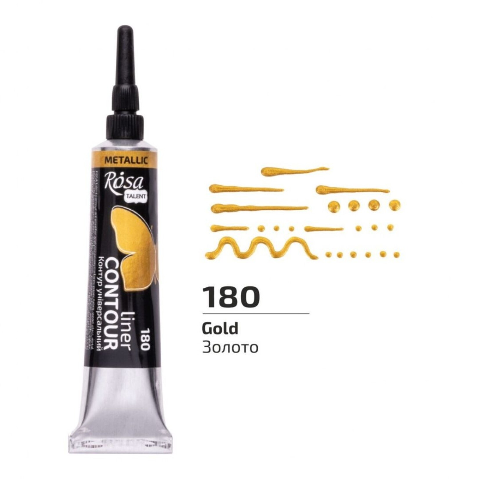 ROSA CONTOUR LINER 20ML GOLD METALLIC #180