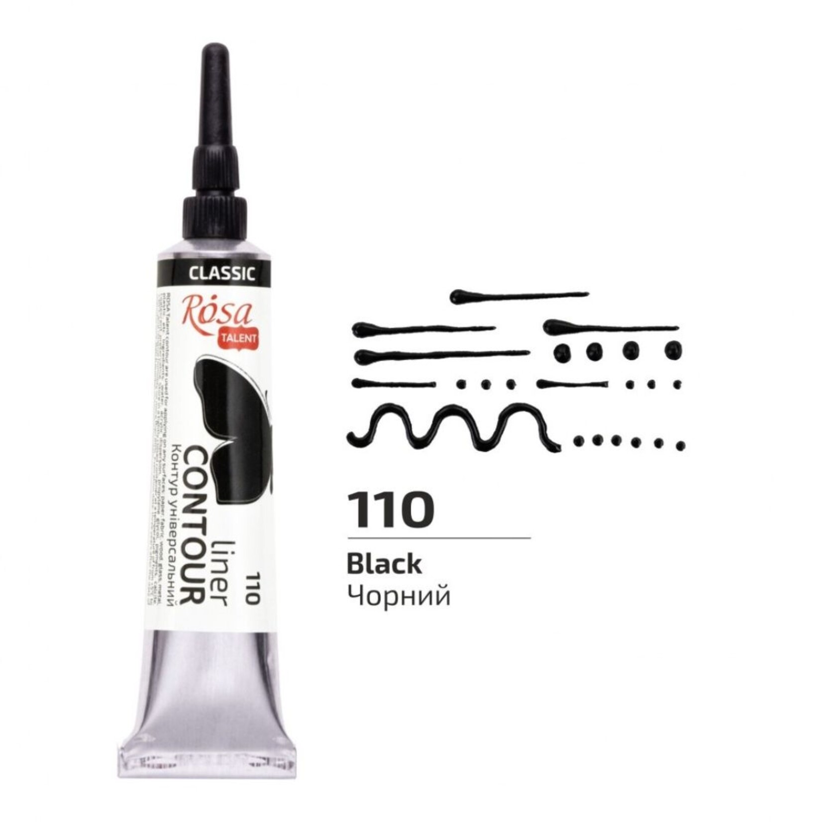 ROSA CONTOUR LINER 20ML BLACK #110