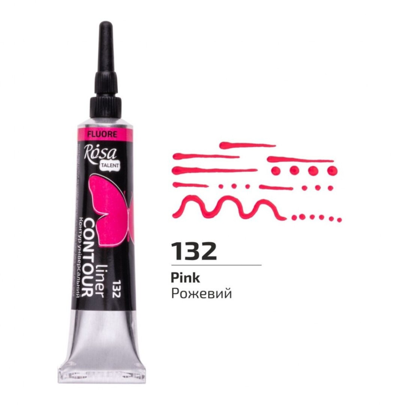 ROSA CONTOUR LINER 20ML PINK FLUORESCENT #132