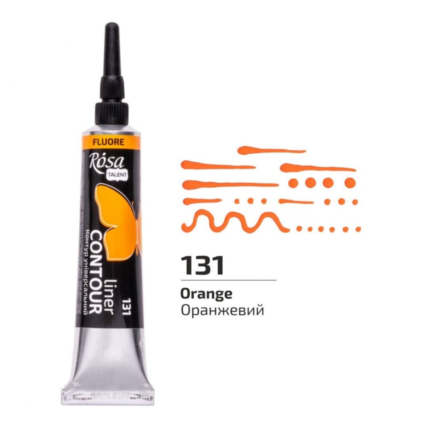 ROSA CONTOUR LINER 20ML ORANGE FLUORESCENT #132