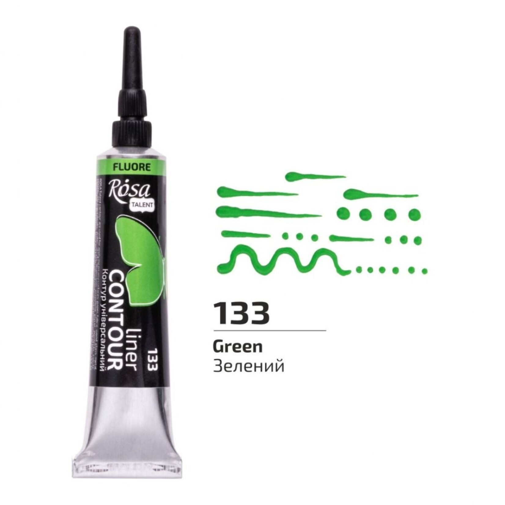 ROSA CONTOUR LINER 20ML GREEN FLUORESCENT #133