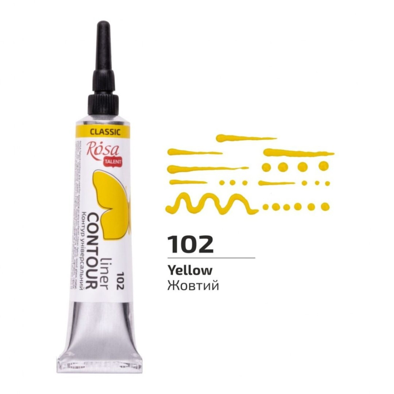 ROSA CONTOUR LINER 20ML YELLOW #102