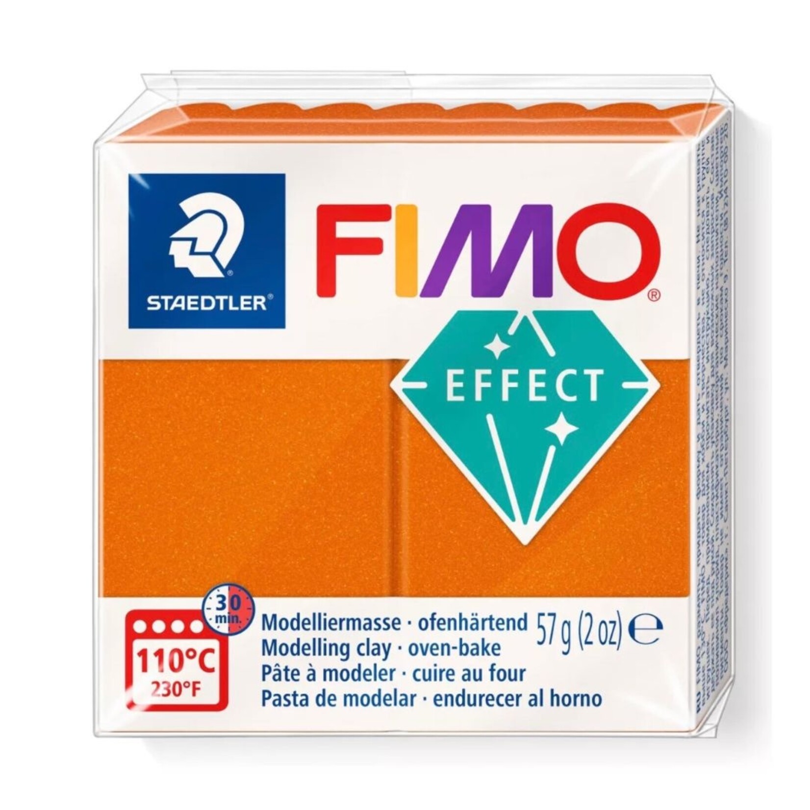 STAEDTLER FIMO EFFECT METALLIC 41 ORANGE