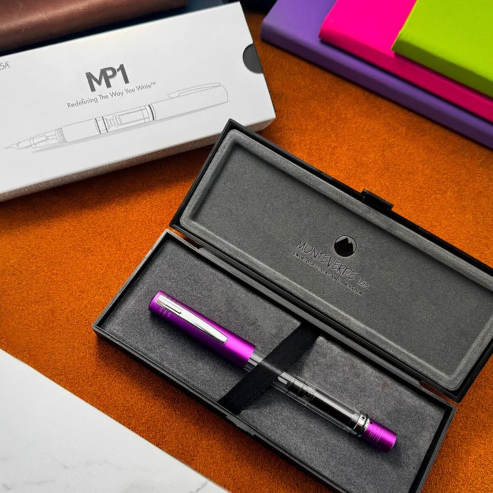 MONTEVERDE MP1 FOUNTAIN PEN PURPLE FROST M
