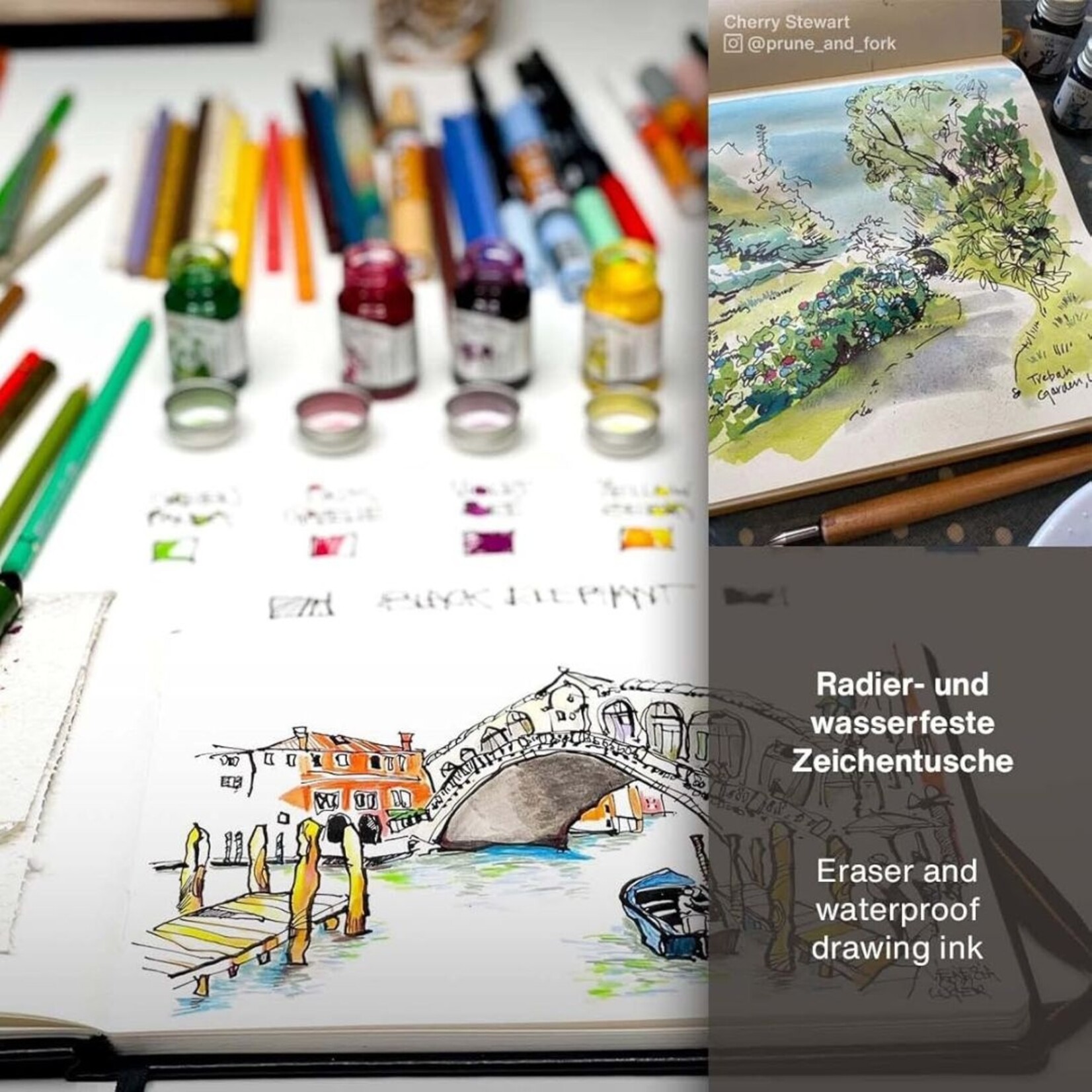 OCTOPUS WRITE & DRAW OCTOPUS WRITE & DRAW FOUNTAIN PEN INK SET/6X10ML MOUNTAIN