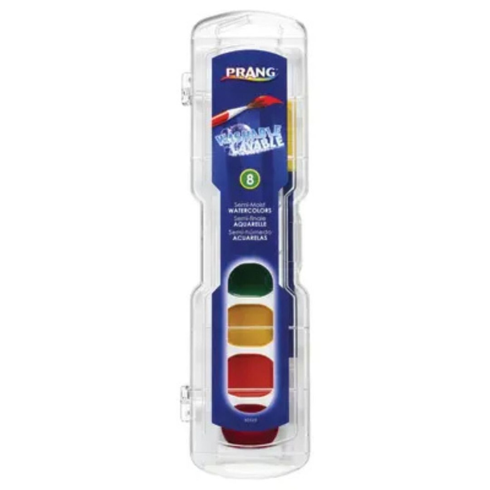 PRANG SEMI-MOIST WATERCOLOURS 8/SET WASHABLE