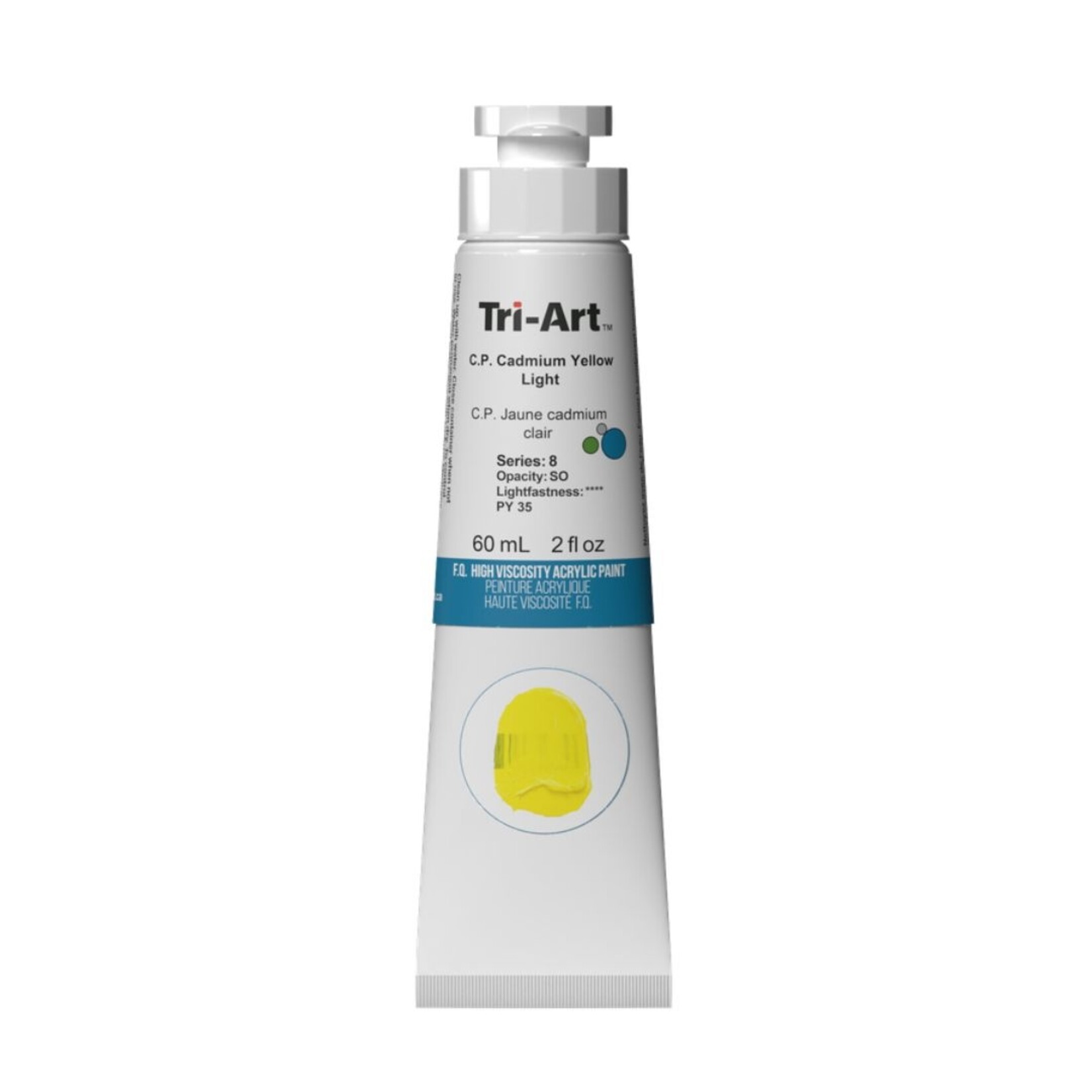 TRI-ART HIGH VISCOSITY ACRYLIC 60ML CADMIUM YELLOW LIGHT