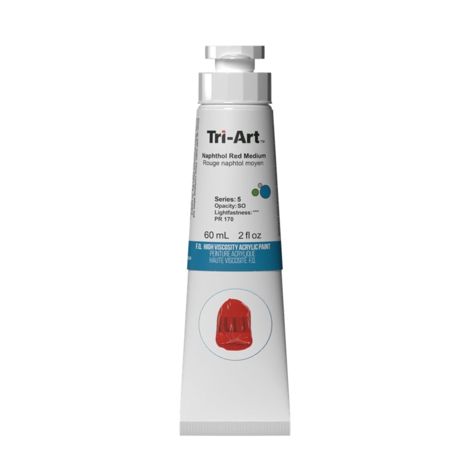 TRI-ART HIGH VISCOSITY ACRYLIC 60ML NAPHTHOL RED MEDIUM
