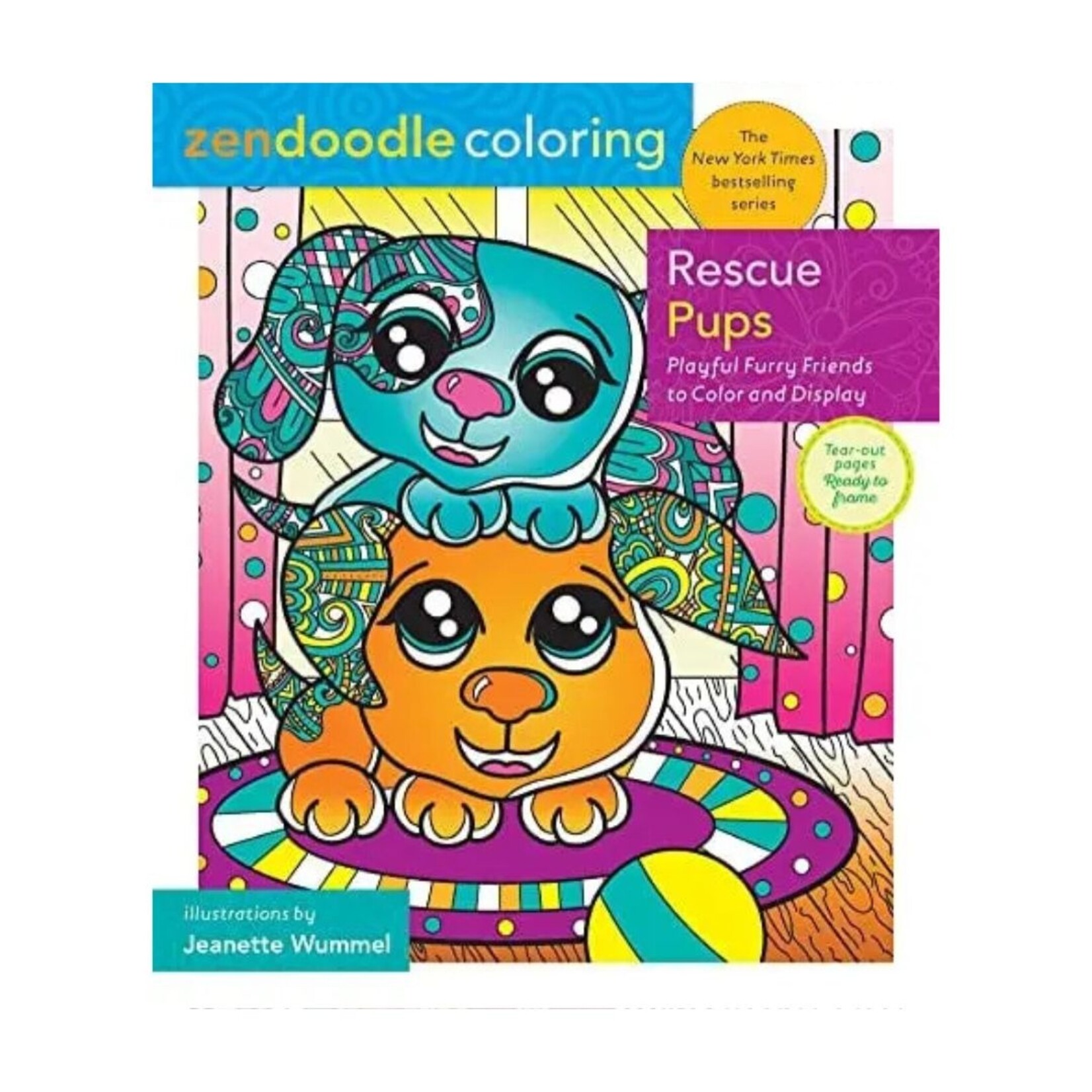 ZENDOODLE RESCUE PUPS COLOURING BOOK