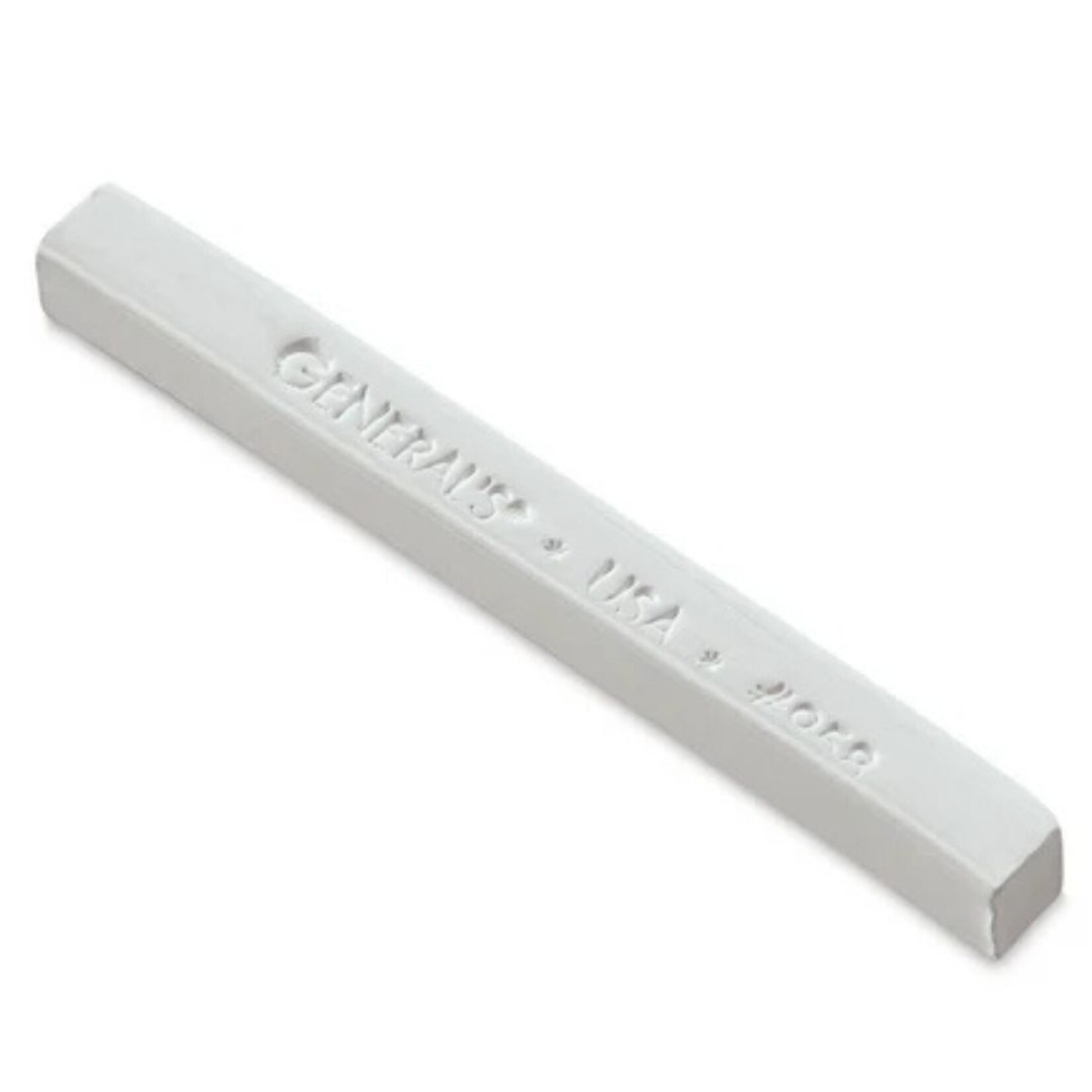 GENERAL'S COMPRESSED CHARCOAL STICK .25" WHITE