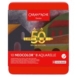 CARAN D'ACHE CARAN D'ACHE NEOCOLOR II CRAYON 50 YEAR DARK SET/10 - LIMITED EDITION