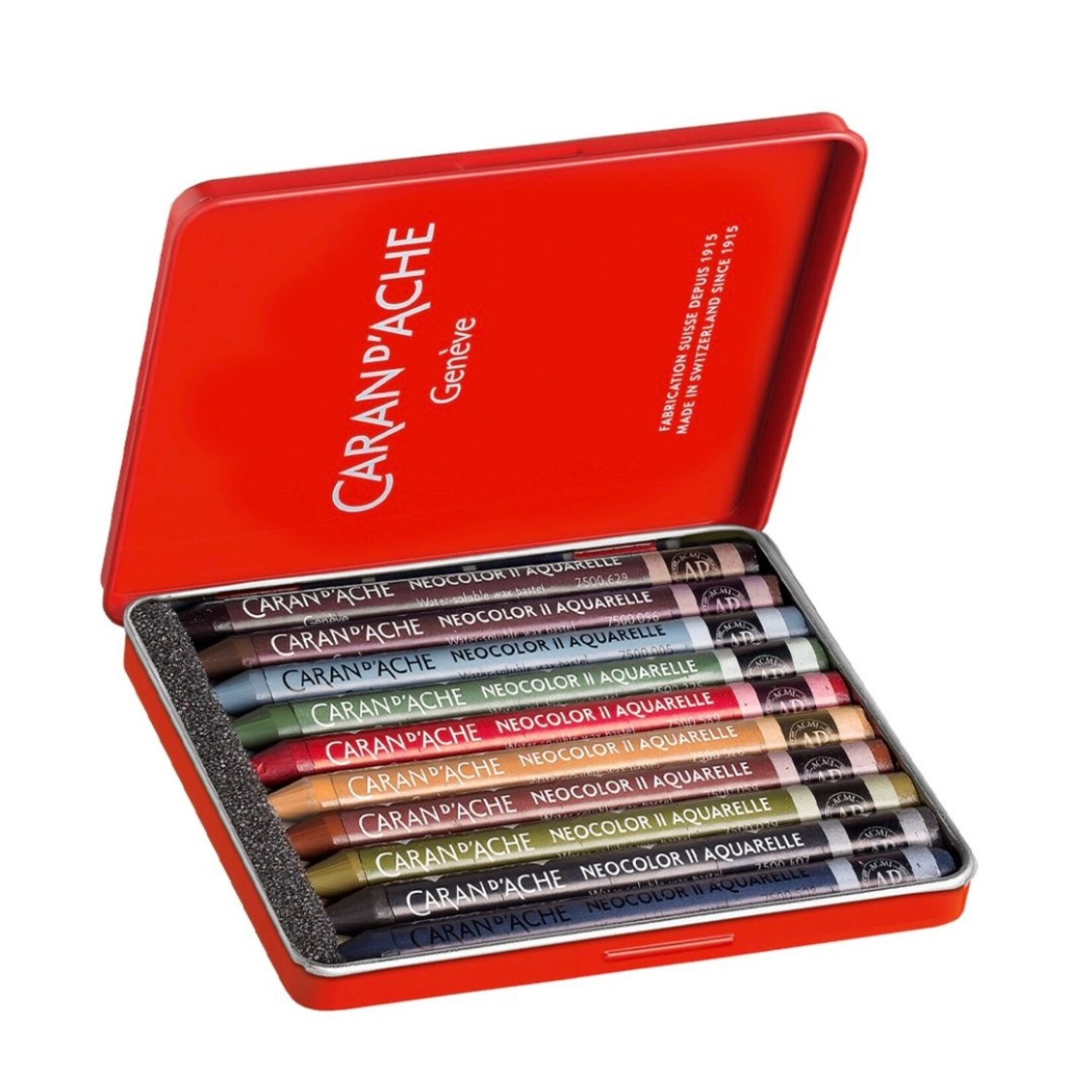 CARAN D'ACHE CARAN D'ACHE NEOCOLOR II CRAYON 50 YEAR DARK SET/10 - LIMITED EDITION