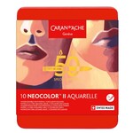 CARAN D'ACHE CARAN D'ACHE NEOCOLOR II CRAYON 50 YEAR PORTAIT SET/10 - LIMITED EDITION