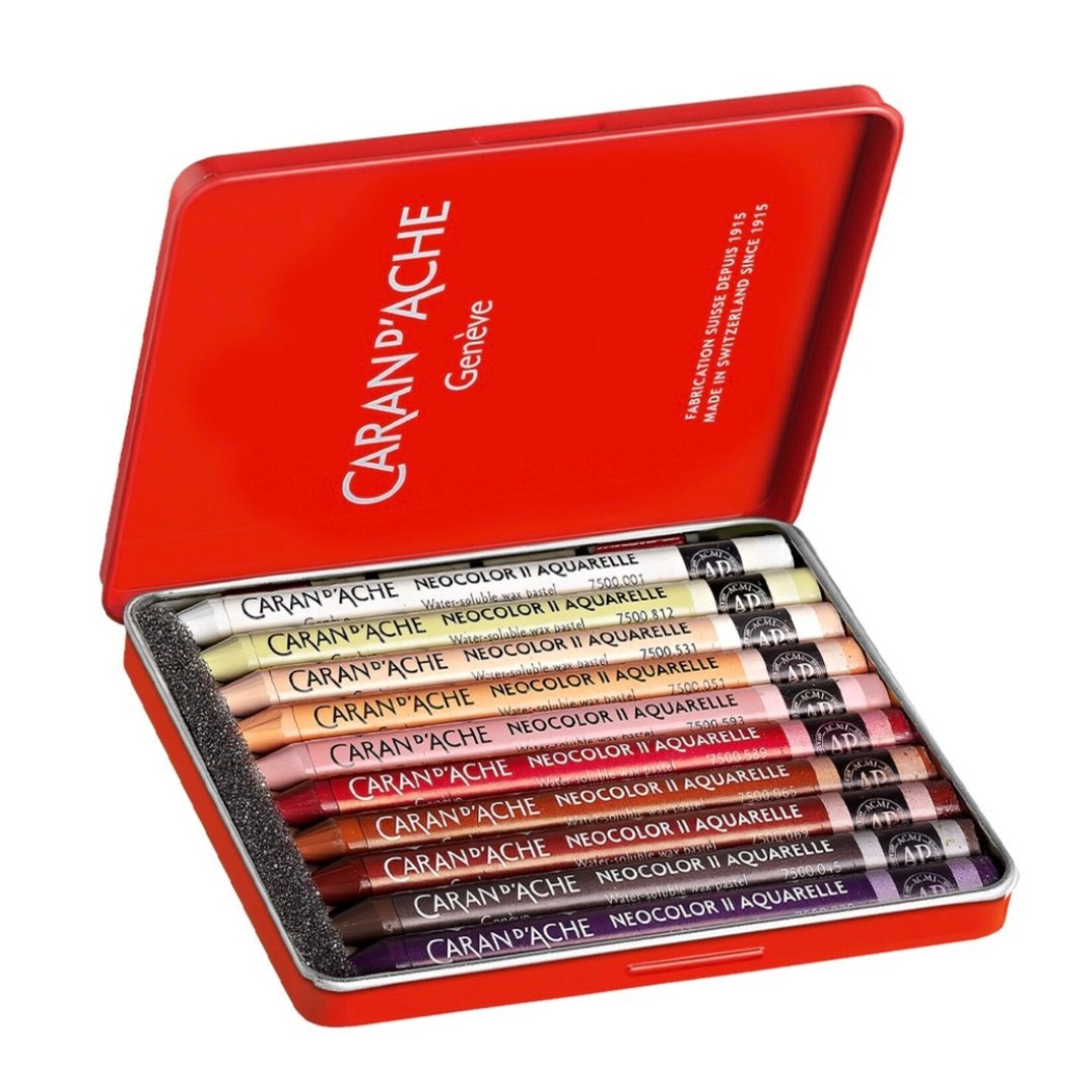 CARAN D'ACHE CARAN D'ACHE NEOCOLOR II CRAYON 50 YEAR PORTAIT SET/10 - LIMITED EDITION