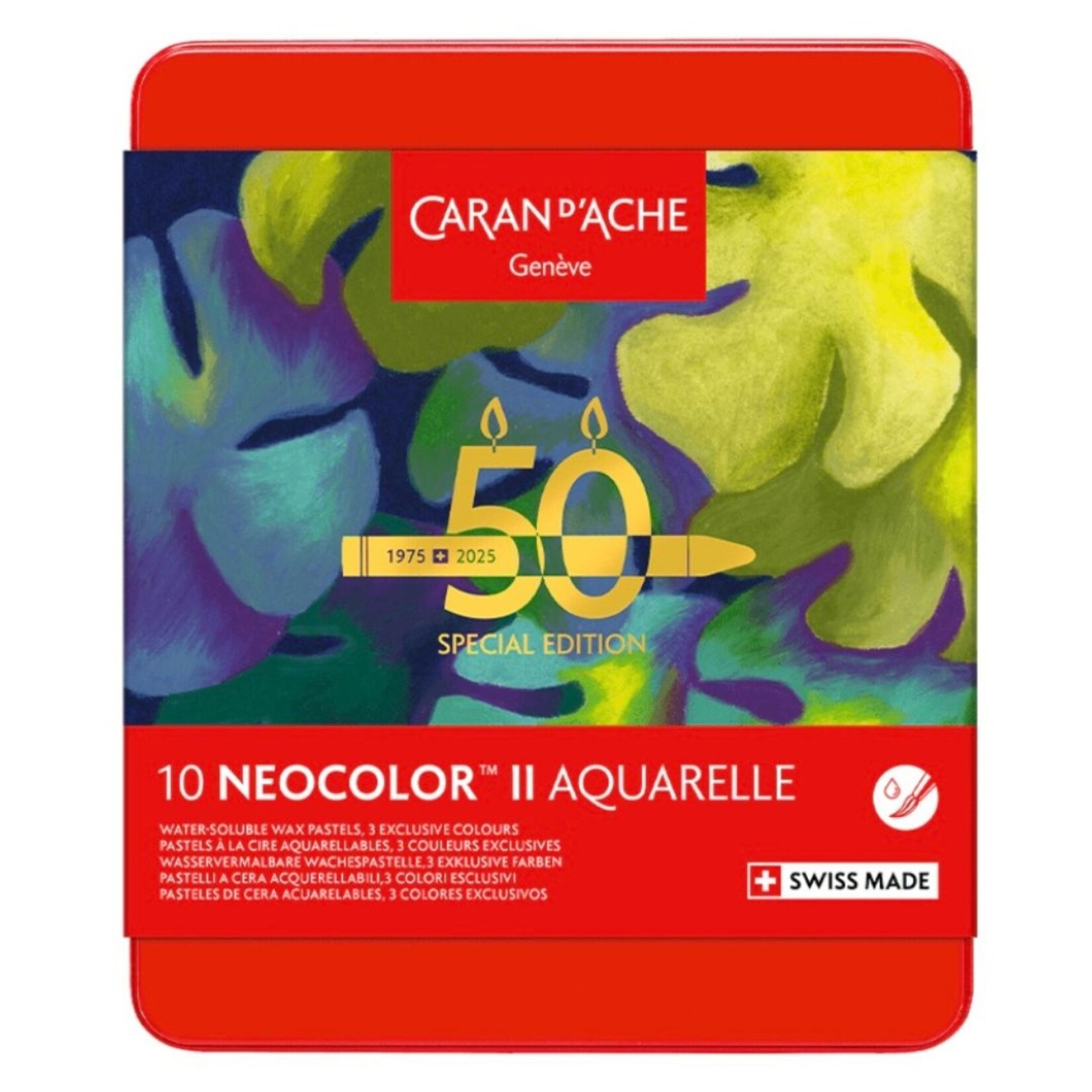 CARAN D'ACHE CARAN D'ACHE NEOCOLOR II CRAYON 50 YEAR LUSH SET/10 - LIMITED EDITION