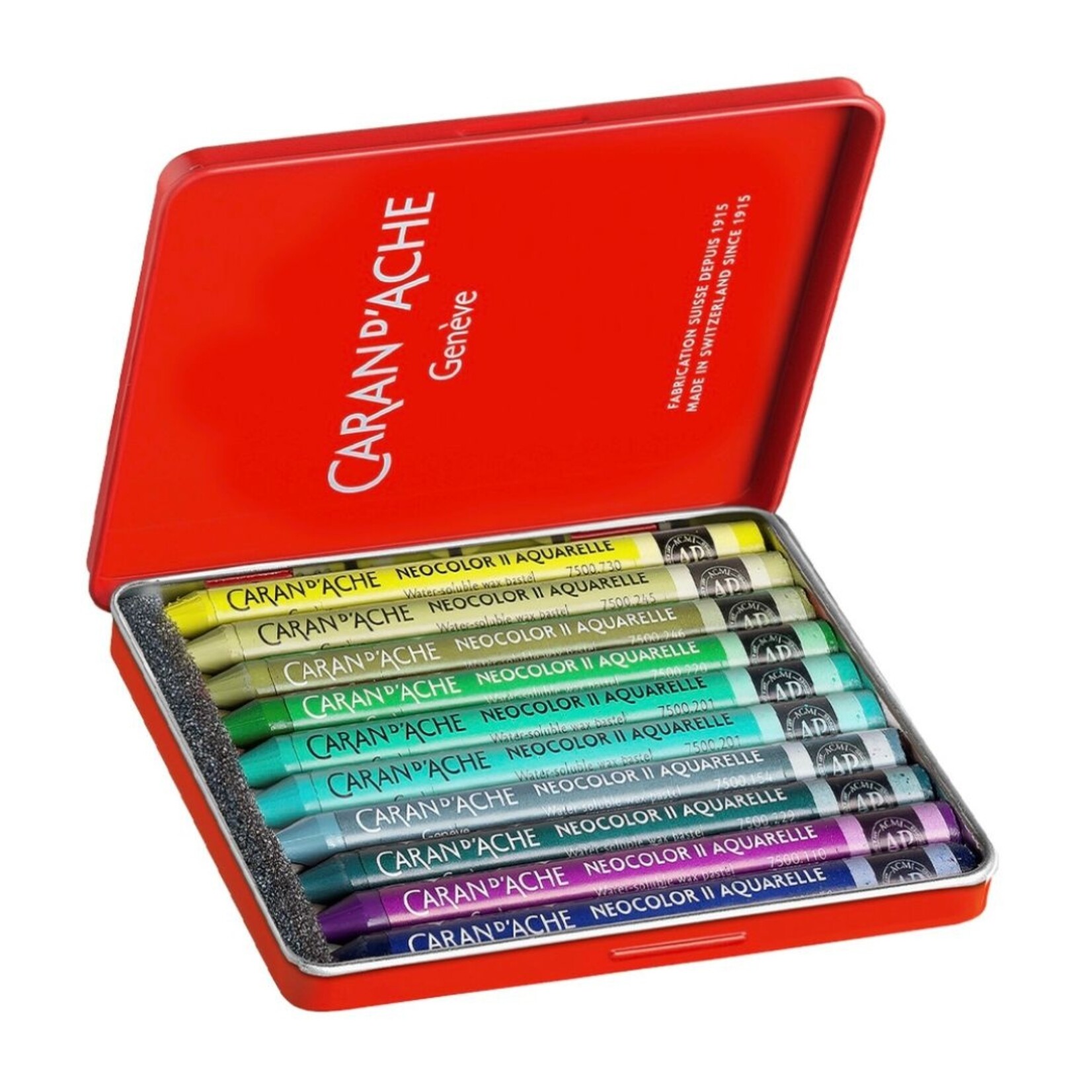 CARAN D'ACHE CARAN D'ACHE NEOCOLOR II CRAYON 50 YEAR LUSH SET/10 - LIMITED EDITION