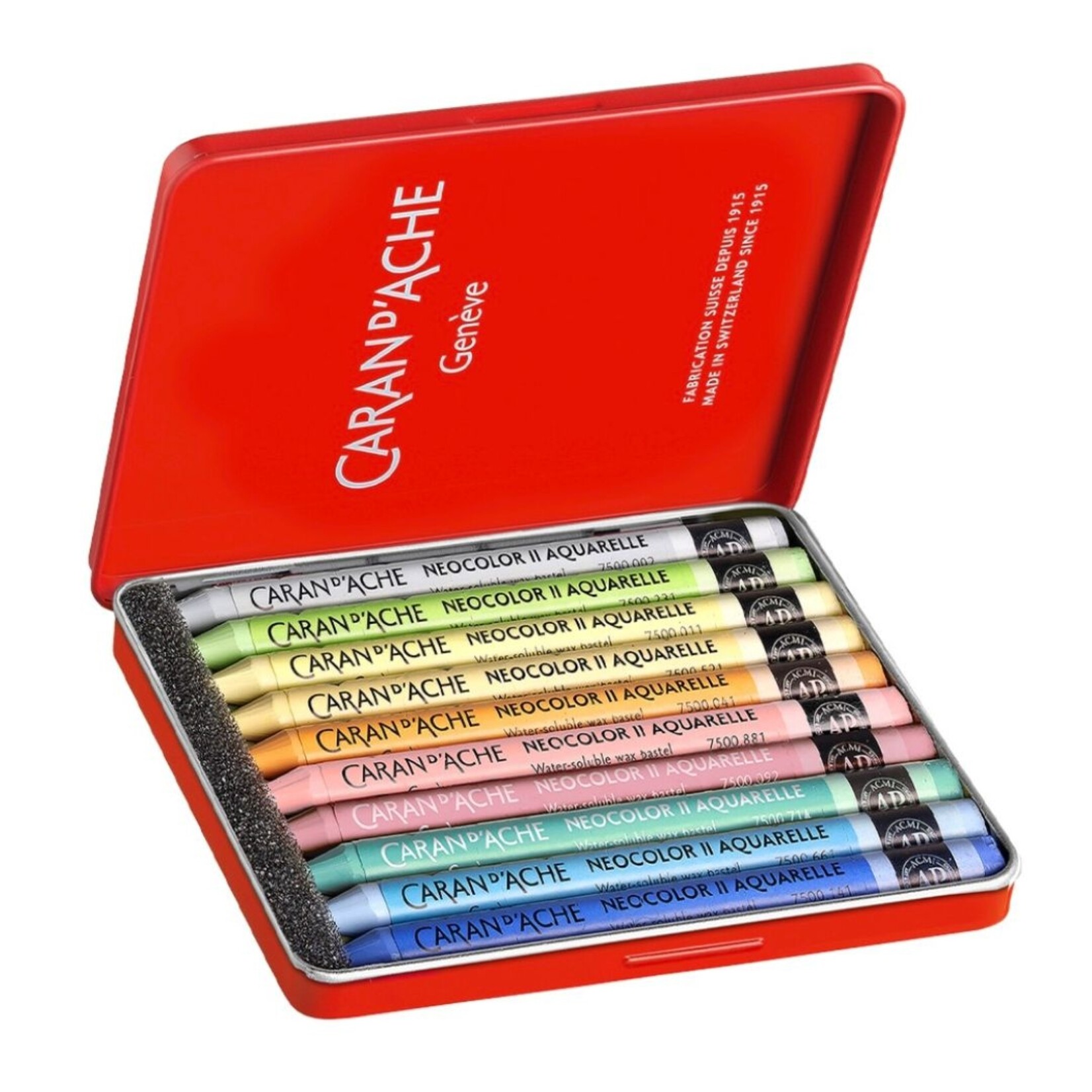 CARAN D'ACHE CARAN D'ACHE NEOCOLOR II CRAYON 50 YEAR PASTEL SET/10 - LIMITED EDITION