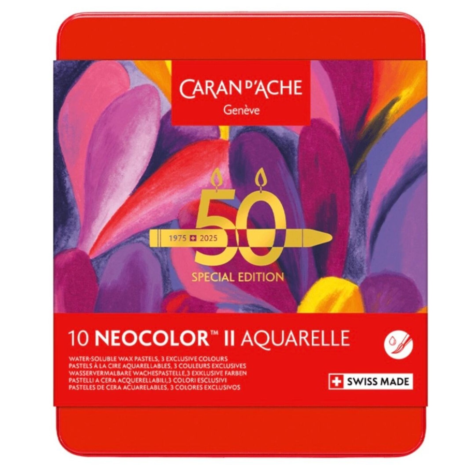 CARAN D'ACHE CARAN D'ACHE NEOCOLOR II CRAYON 50 YEAR POP SET/10 - LIMITED EDITION