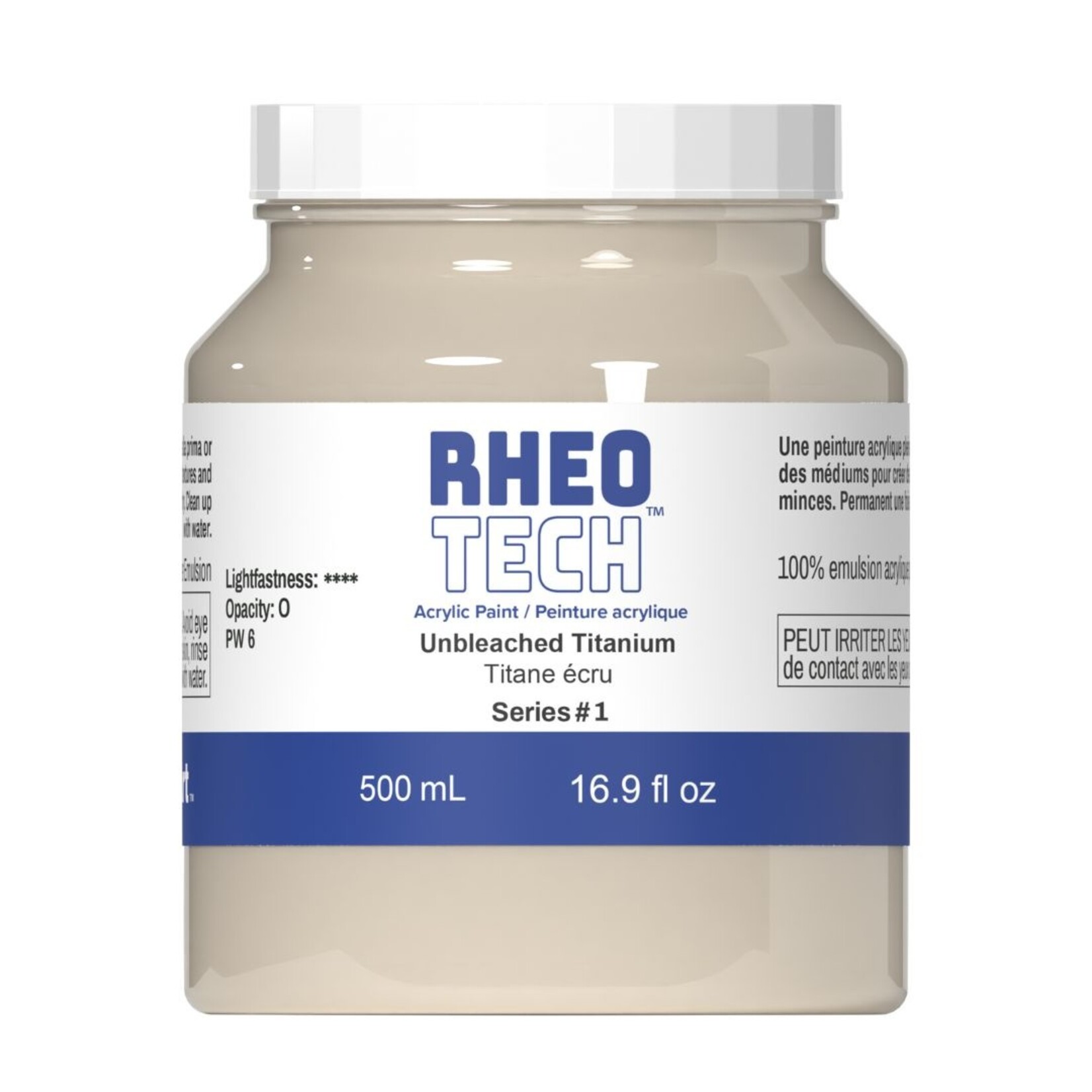 TRI ART TRI-ART ACRYLIC RHEOTECH 500ML UNBLEACHED TITANIUM TBD