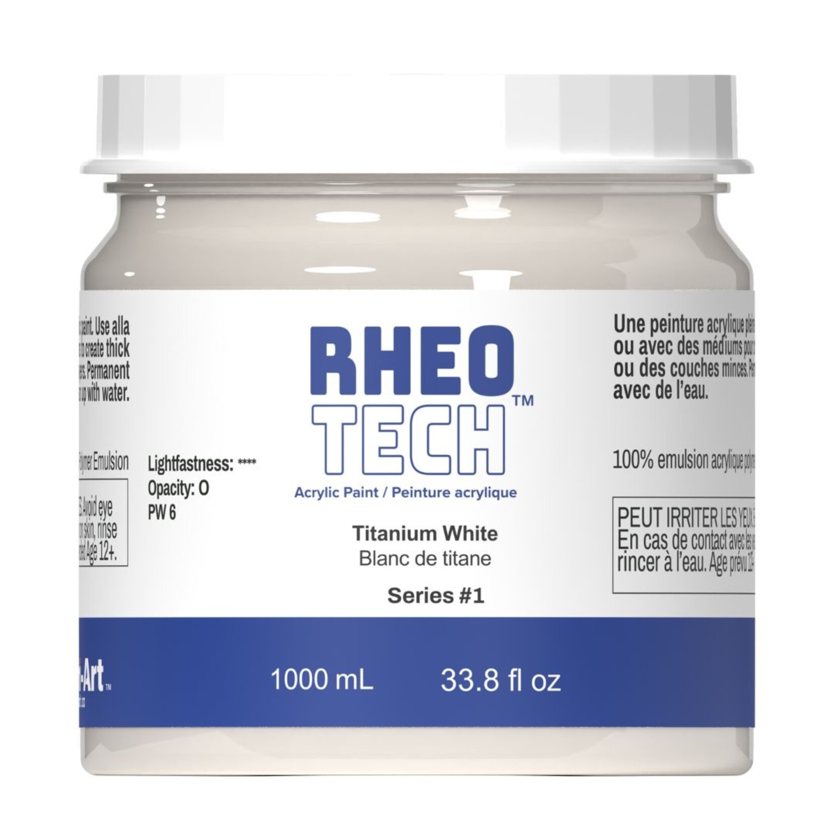 TRI ART TRI-ART ACRYLIC RHEOTECH 1L TITANIUM WHITE