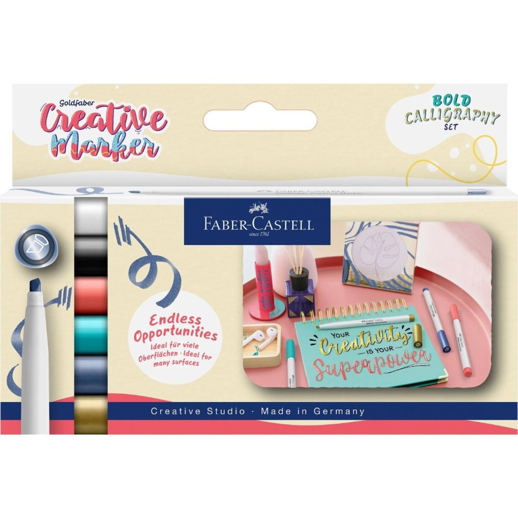 GOLDFABER CREATIVE MARKER 6/SET BOLD CALLIGRAPHY