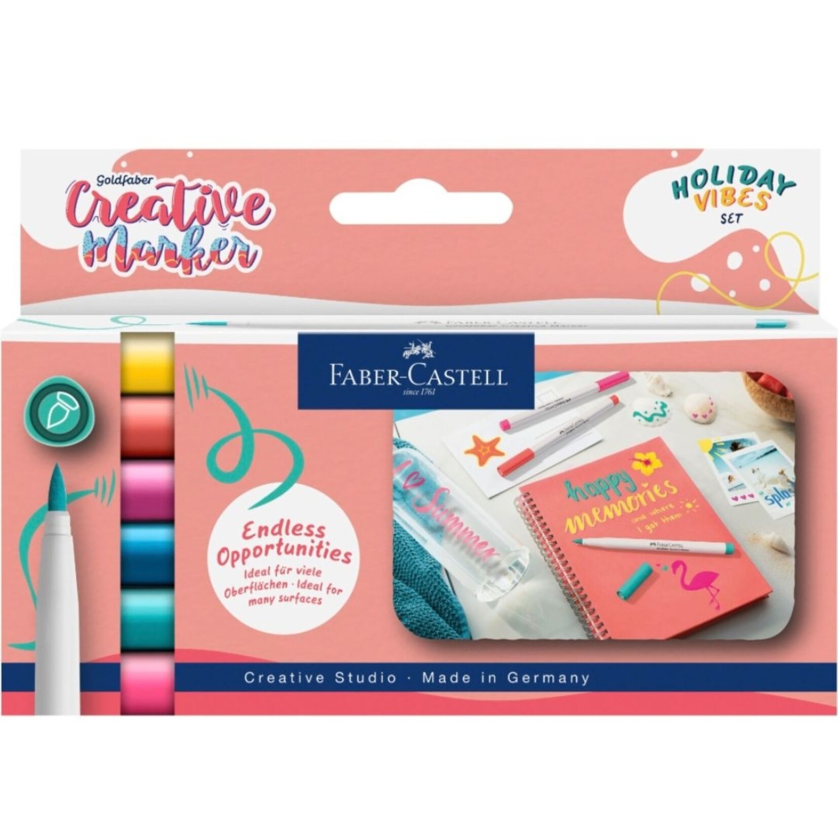 GOLDFABER CREATIVE MARKER 6/SET HOLIDAY VIBES