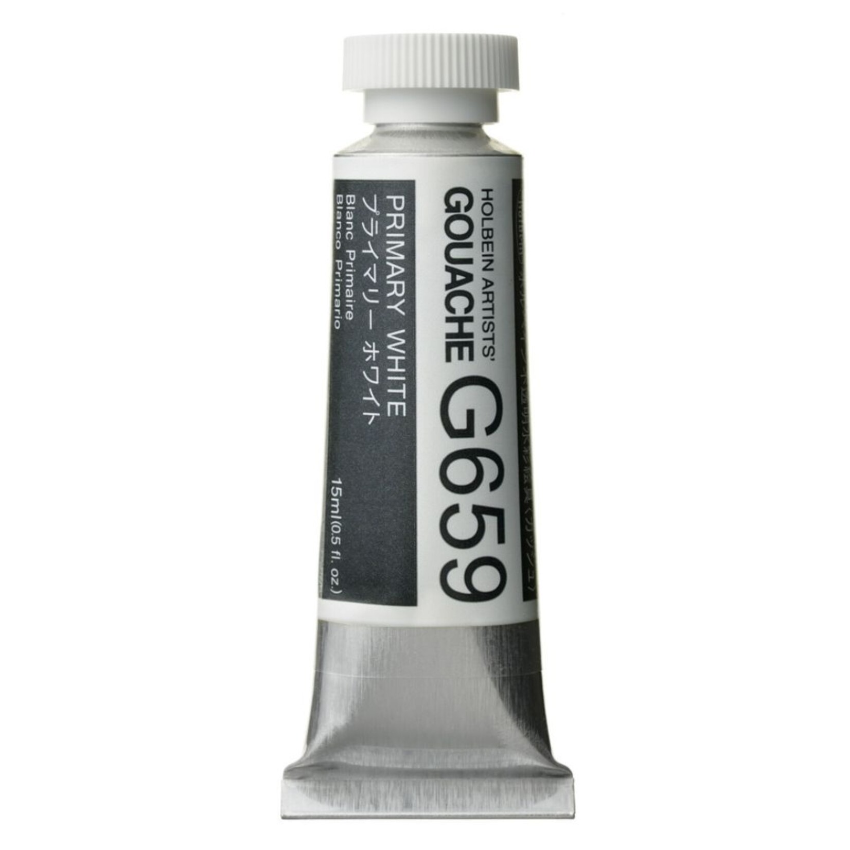 HOLBEIN ARTISTS GOUACHE 15ML G659 PRIMARY WHITE