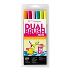 TOMBOW TOMBOW DUAL BRUSH MARKER PEN SET/6 HAPPY HOUR