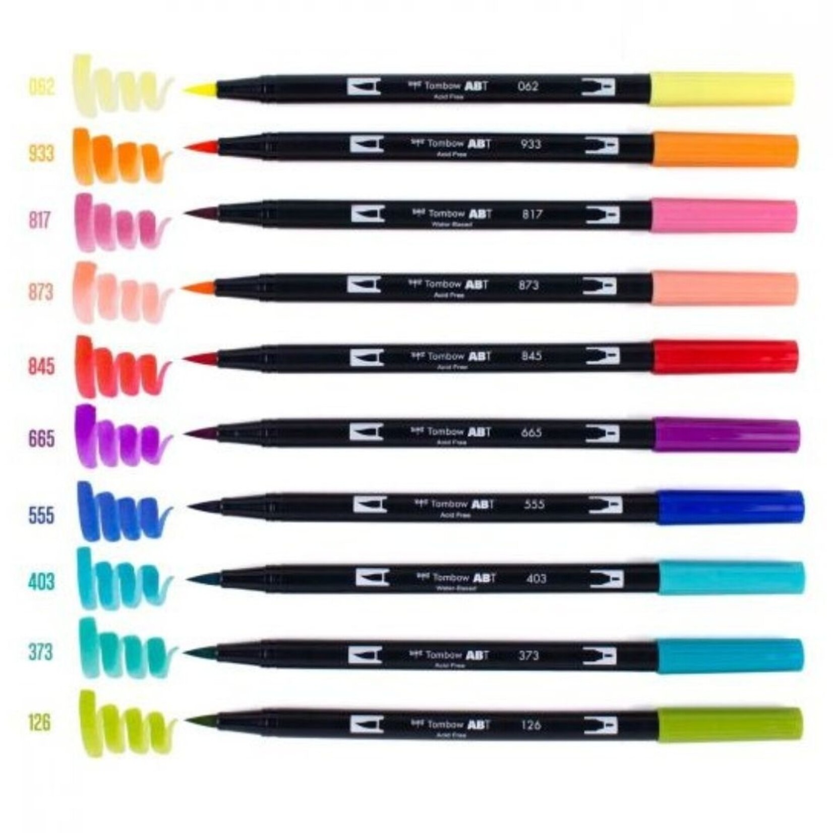 TOMBOW TOMBOW DUAL BRUSH MARKER PEN SET/10 RETRO