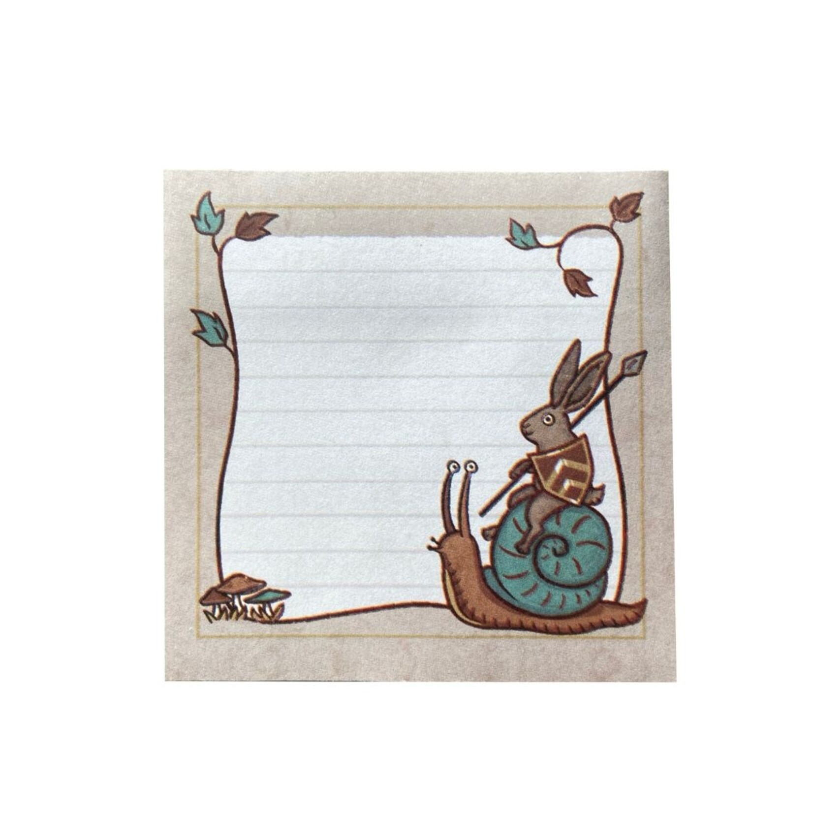 ALICIA ROBINSON STICKY NOTES 3X3 RABBIT & SNAIL