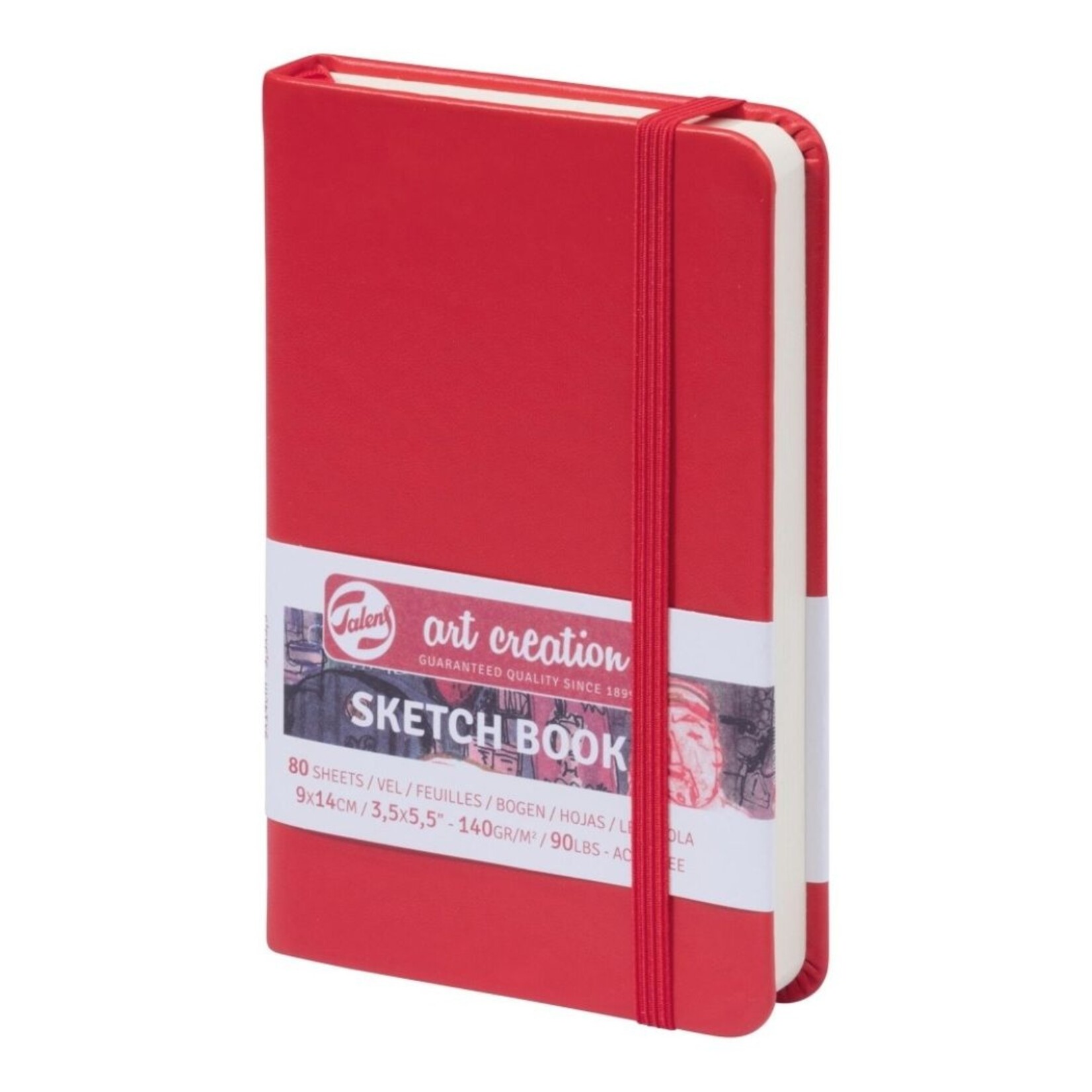 ROYAL TALENS TALENS ART CREATION SKETCHBOOK 3.5X5.5"  RED