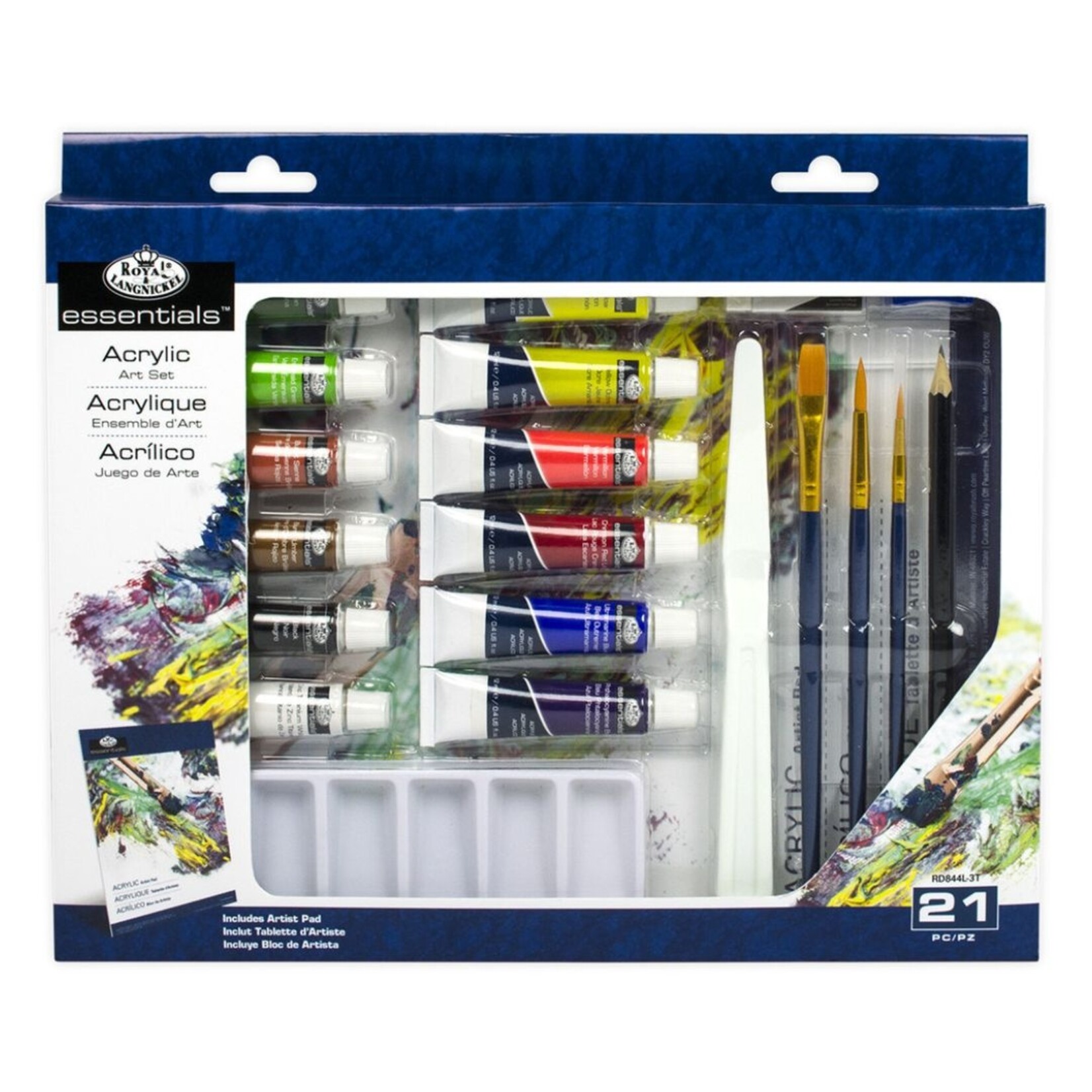 ROYAL & LANGNICKEL ESSENTIALS ACRYLIC ART SET/21