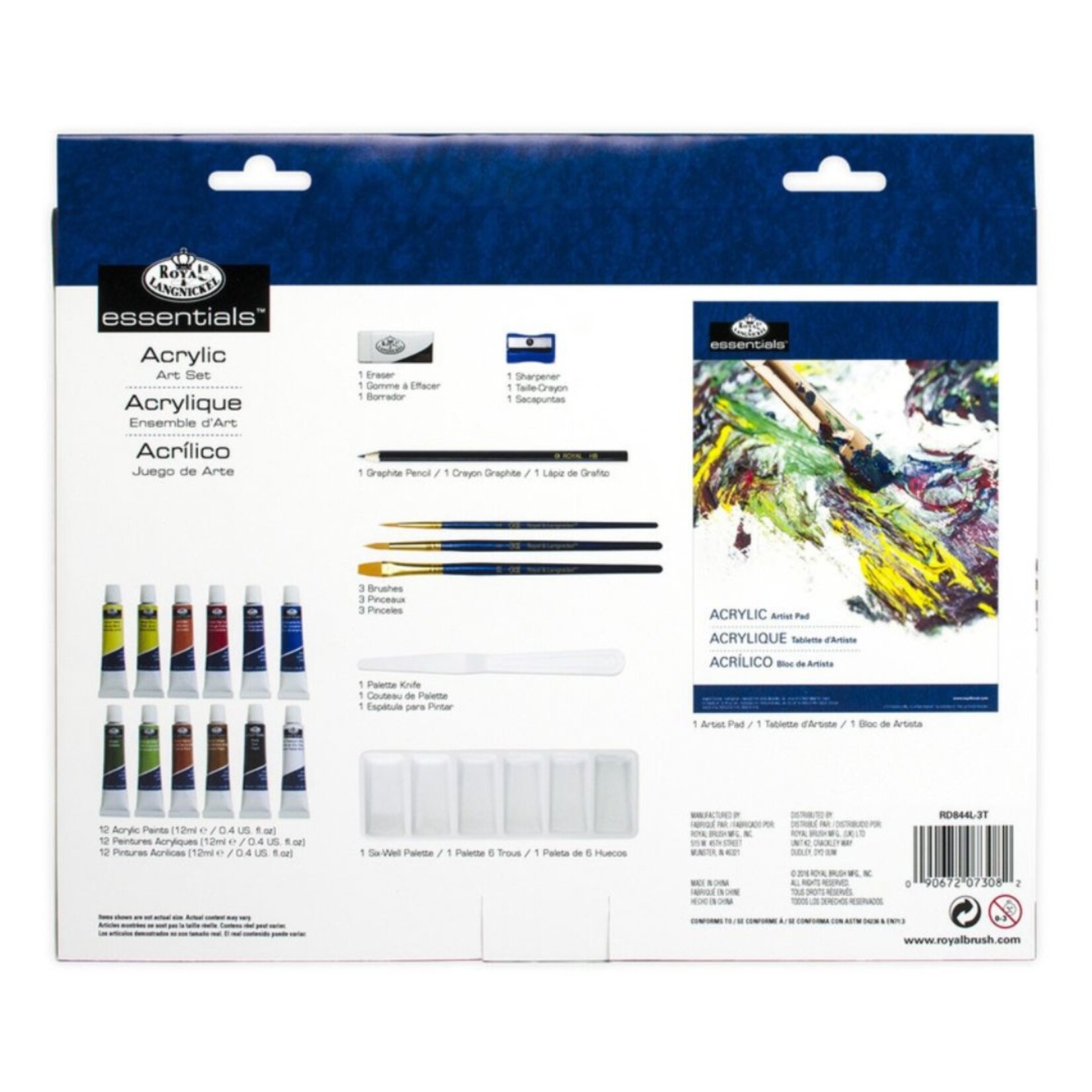 ROYAL & LANGNICKEL ESSENTIALS ACRYLIC ART SET/21