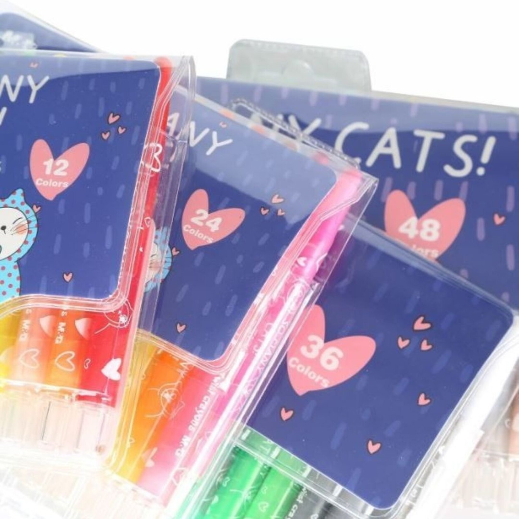 SO MANY CATS TWISTABLE CRAYONS 36/SET