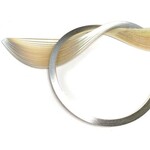 QUILLED CREATIONS METALLIC EDGE PAPER 1/8" SILVER ON IVORY