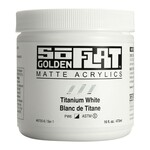 GOLDEN SO FLAT MATTE ACRYLIC 16OZ TITANIUM WHITE
