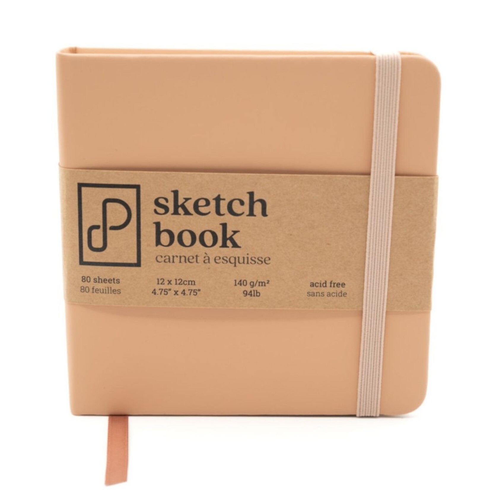 PRISM STUDIO SKETCHBOOK 4.7X4.7" 80/SHT DESERT SAND (WHITE PAGES)
