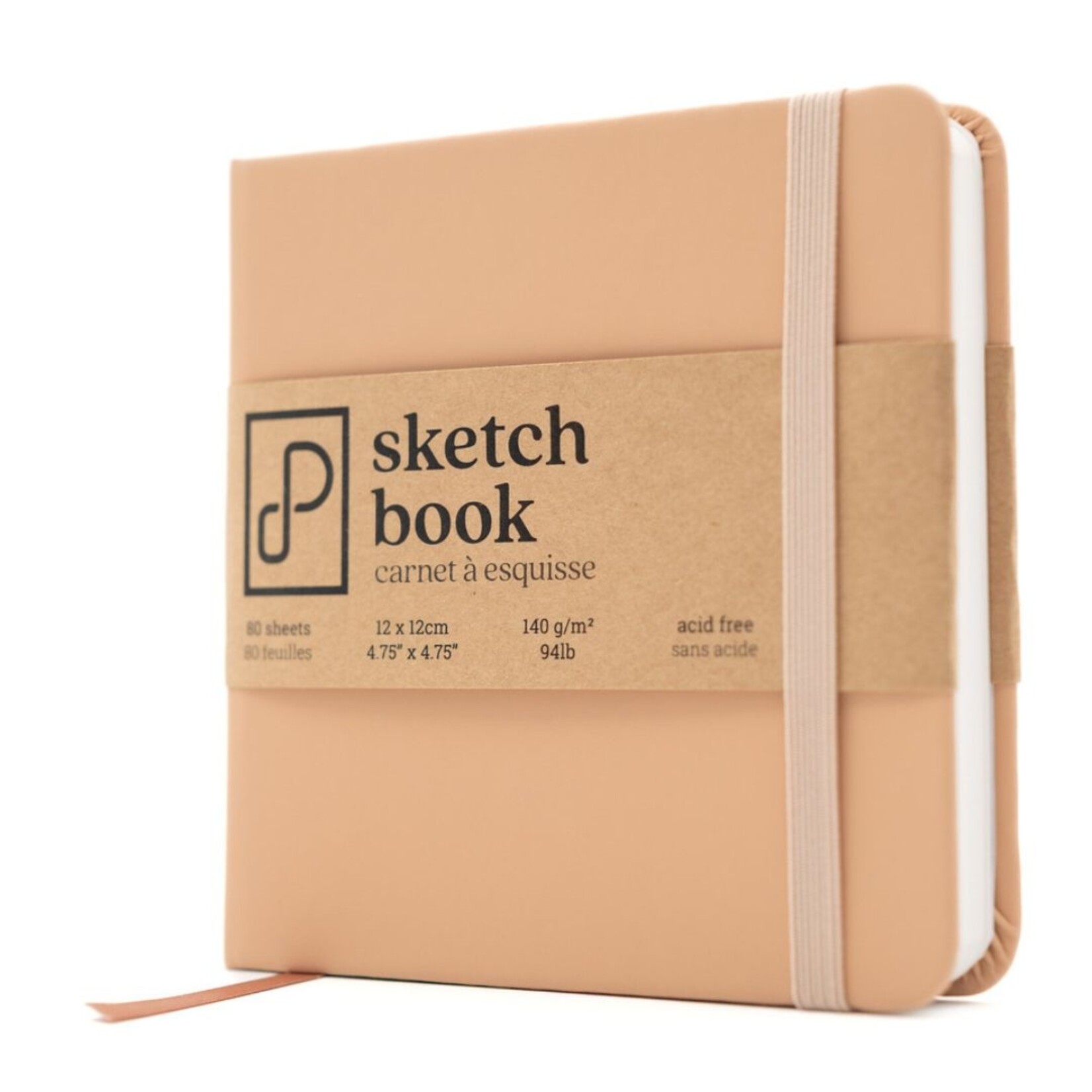 PRISM STUDIO SKETCHBOOK 4.7X4.7" 80/SHT DESERT SAND (WHITE PAGES)