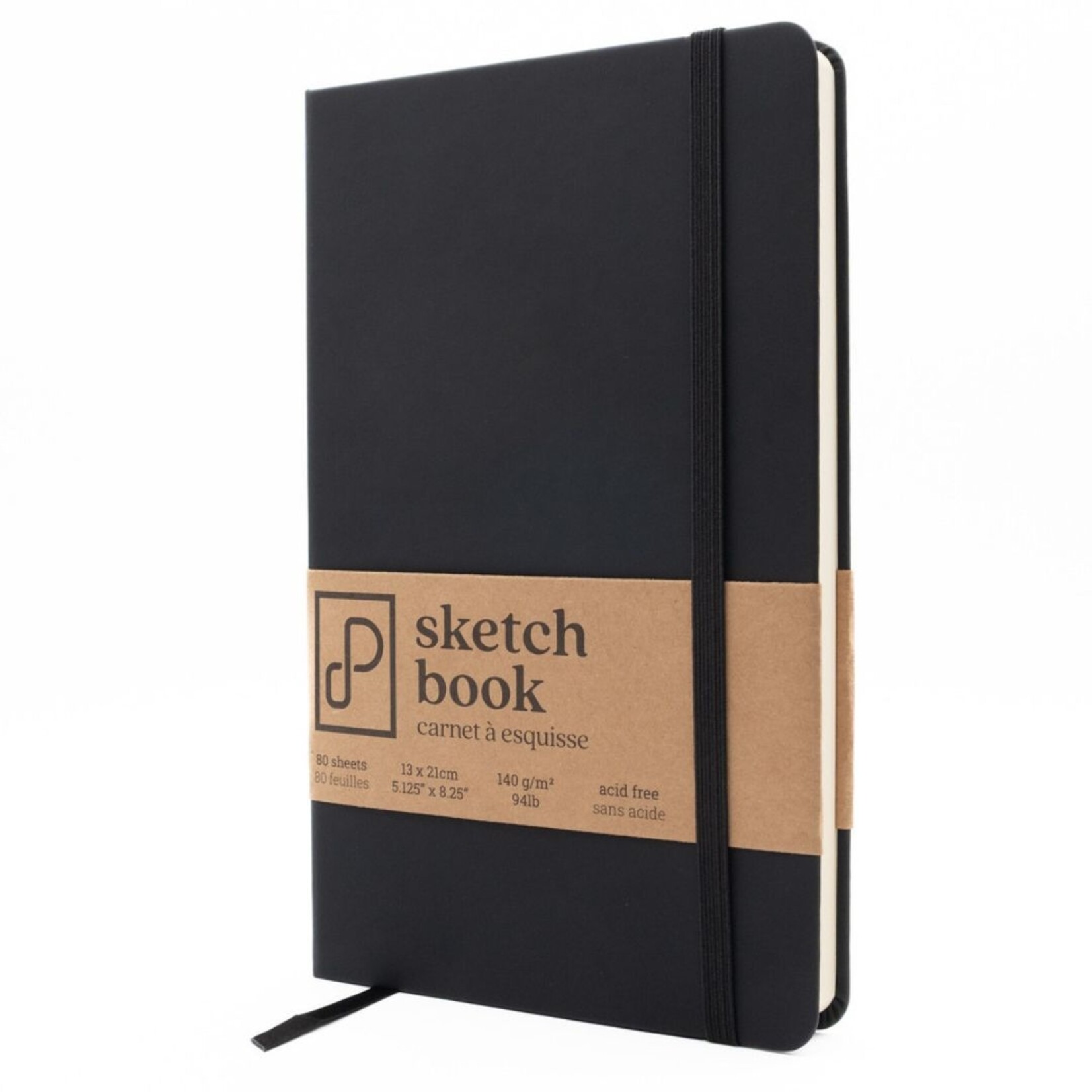 PRISM STUDIO SKETCHBOOK 5.12X8.25" 80/SHT TUXEDO BLACK