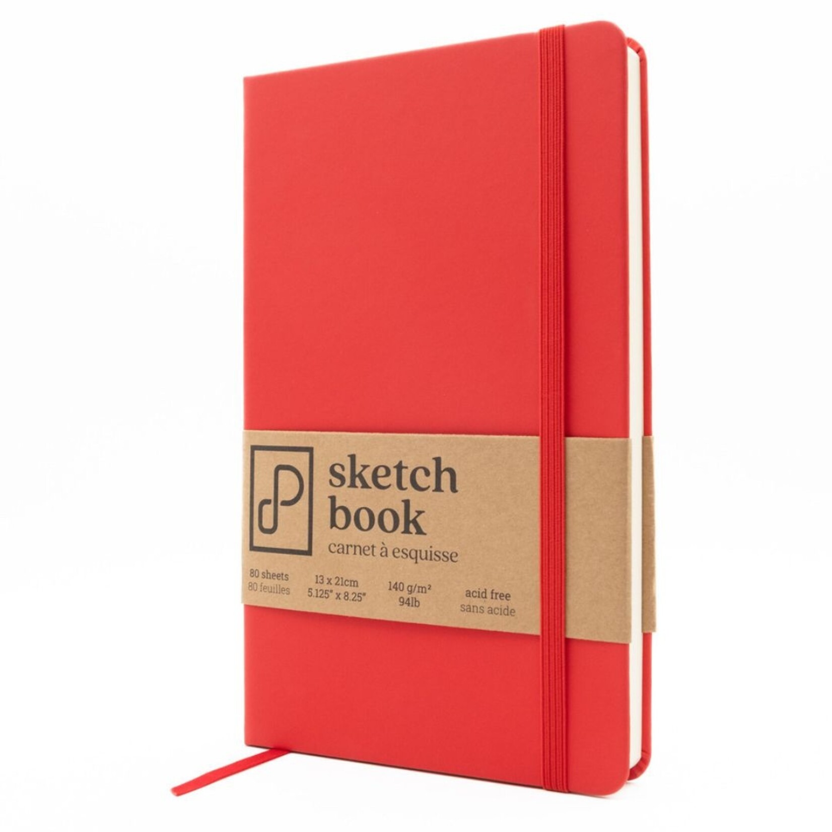 PRISM STUDIO SKETCHBOOK 5.12X8.25" 80/SHT FIESTA RED