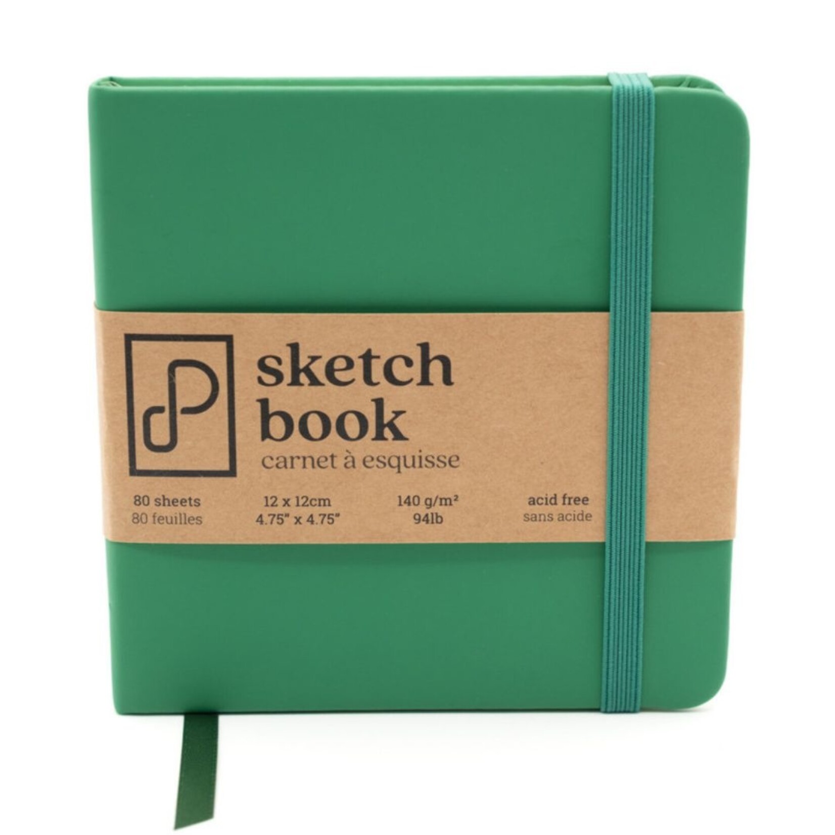 PRISM STUDIO SKETCHBOOK 4.7X4.7" 80/SHT CYPRESS GREEN