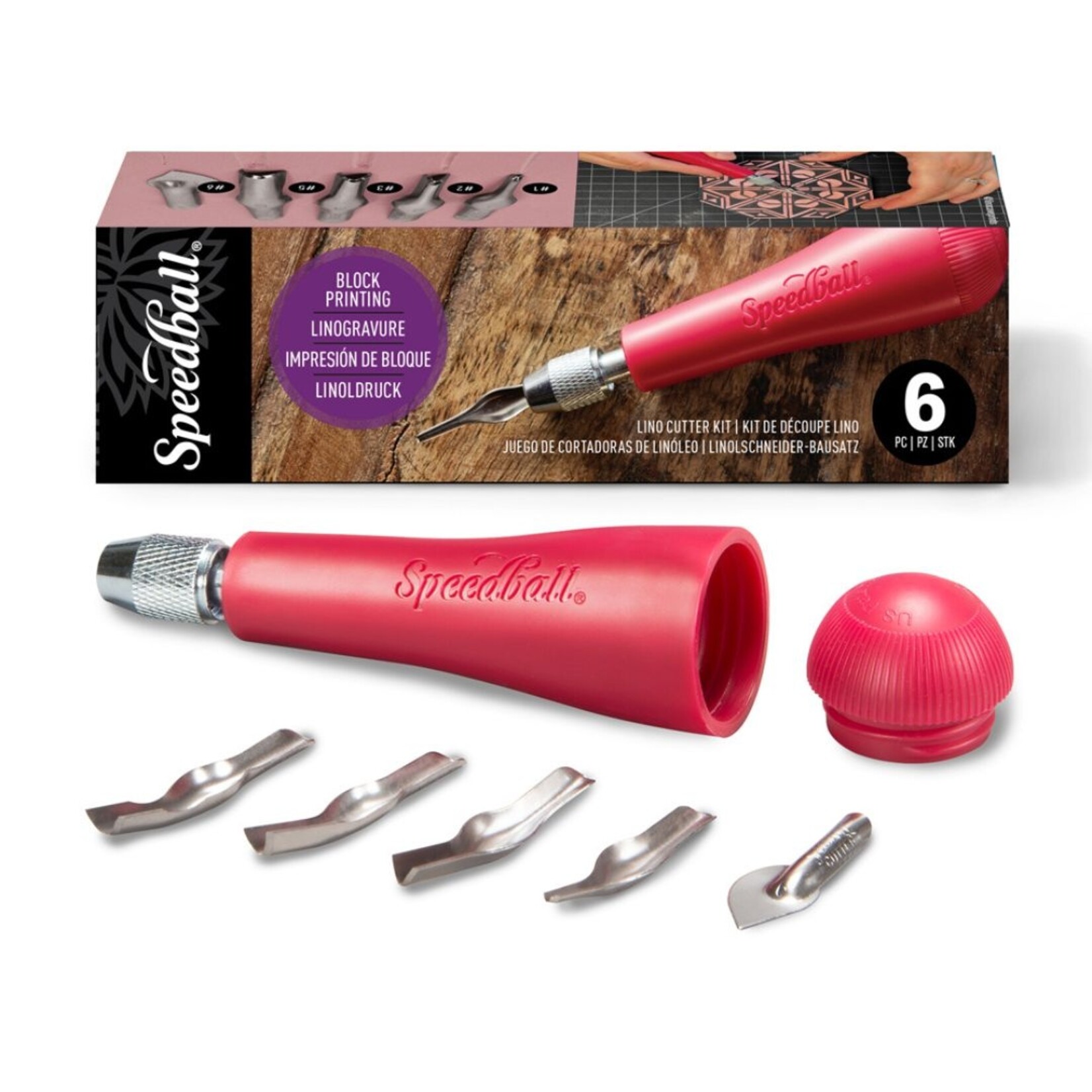 SPEEDBALL SPEEDBALL LINO HANDLE CUTTER KIT 6/PC