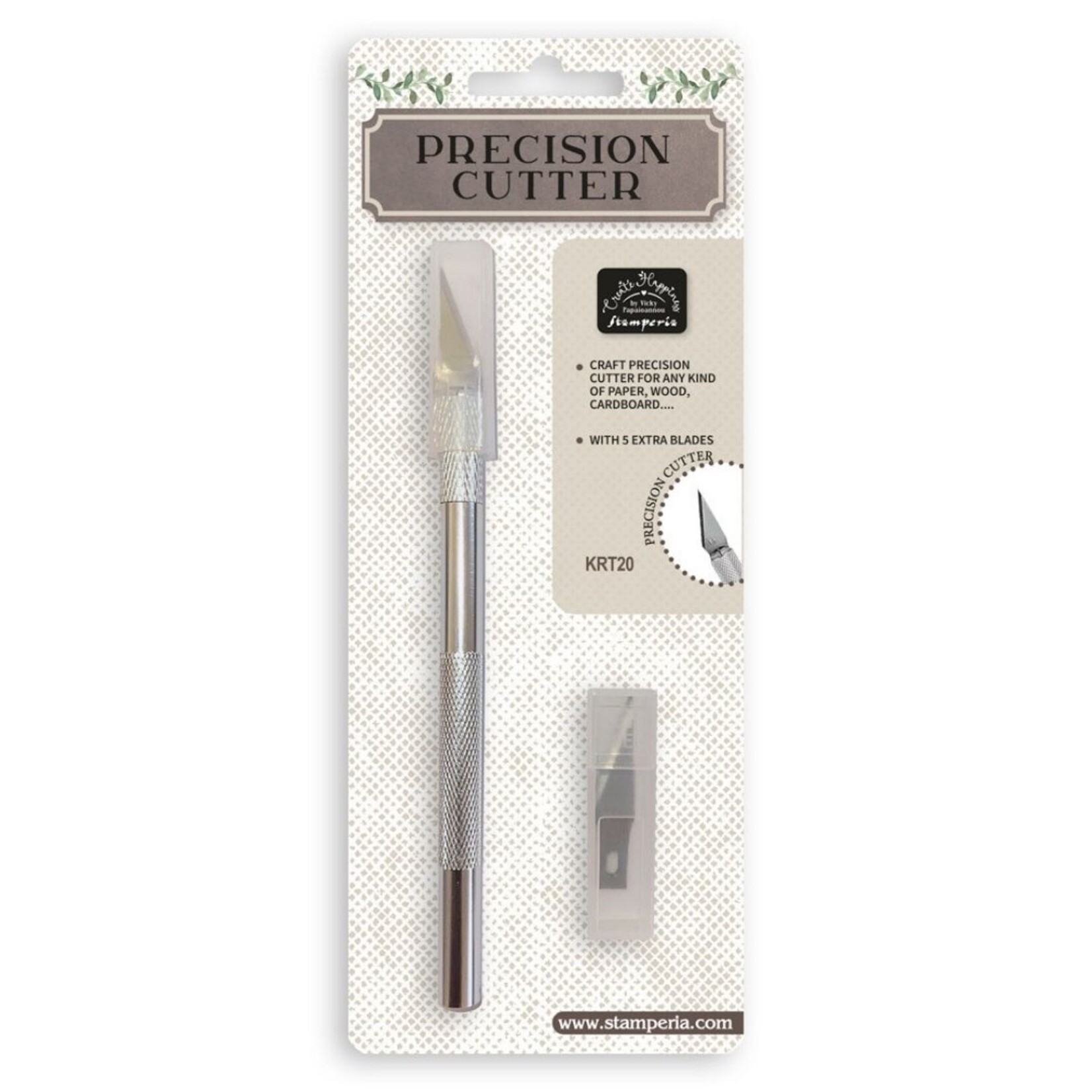 STAMPERIA PRECISION CUTTER W/ 5 BLADES
