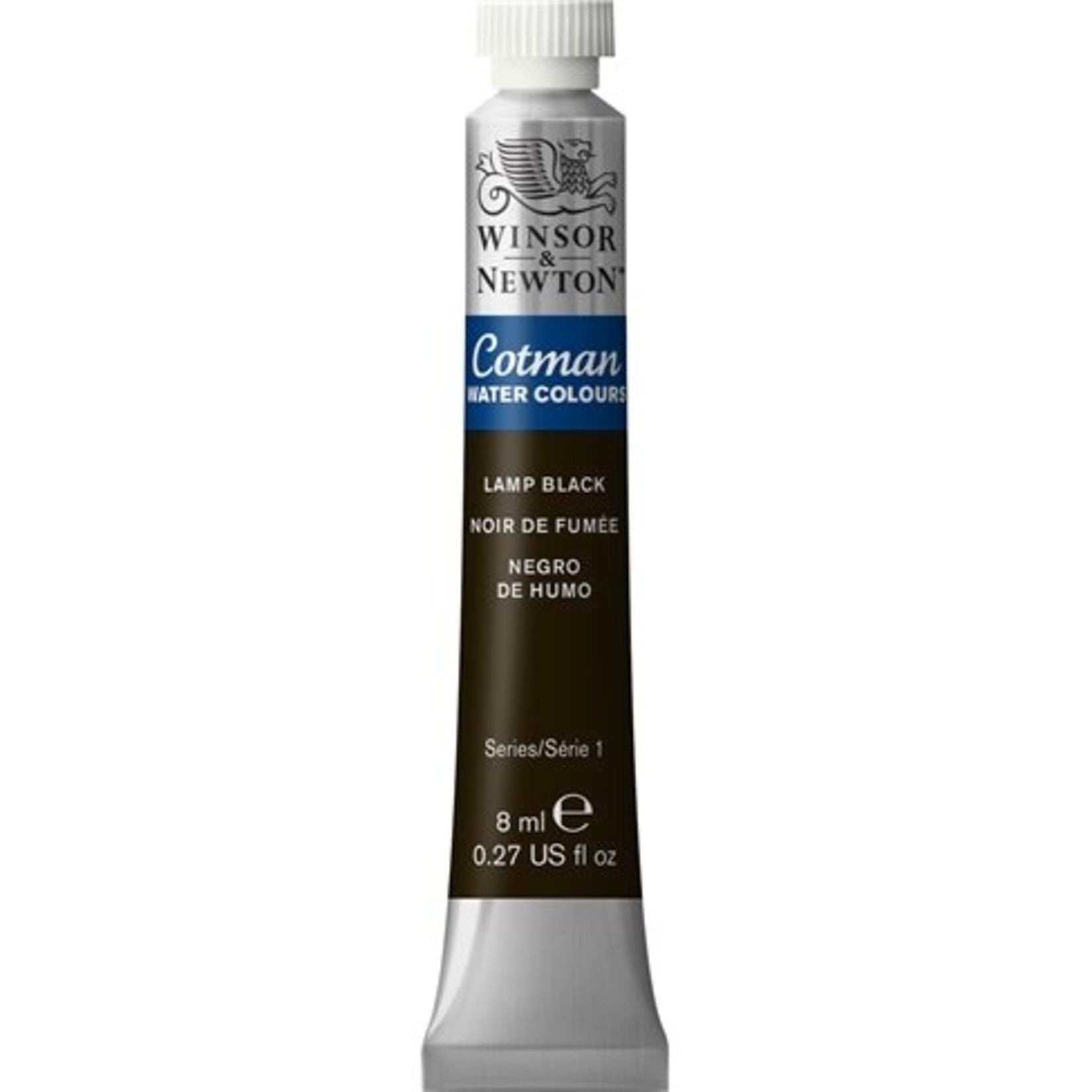 WINSOR NEWTON COTMAN WATERCOLOUR 8ML LAMP BLACK