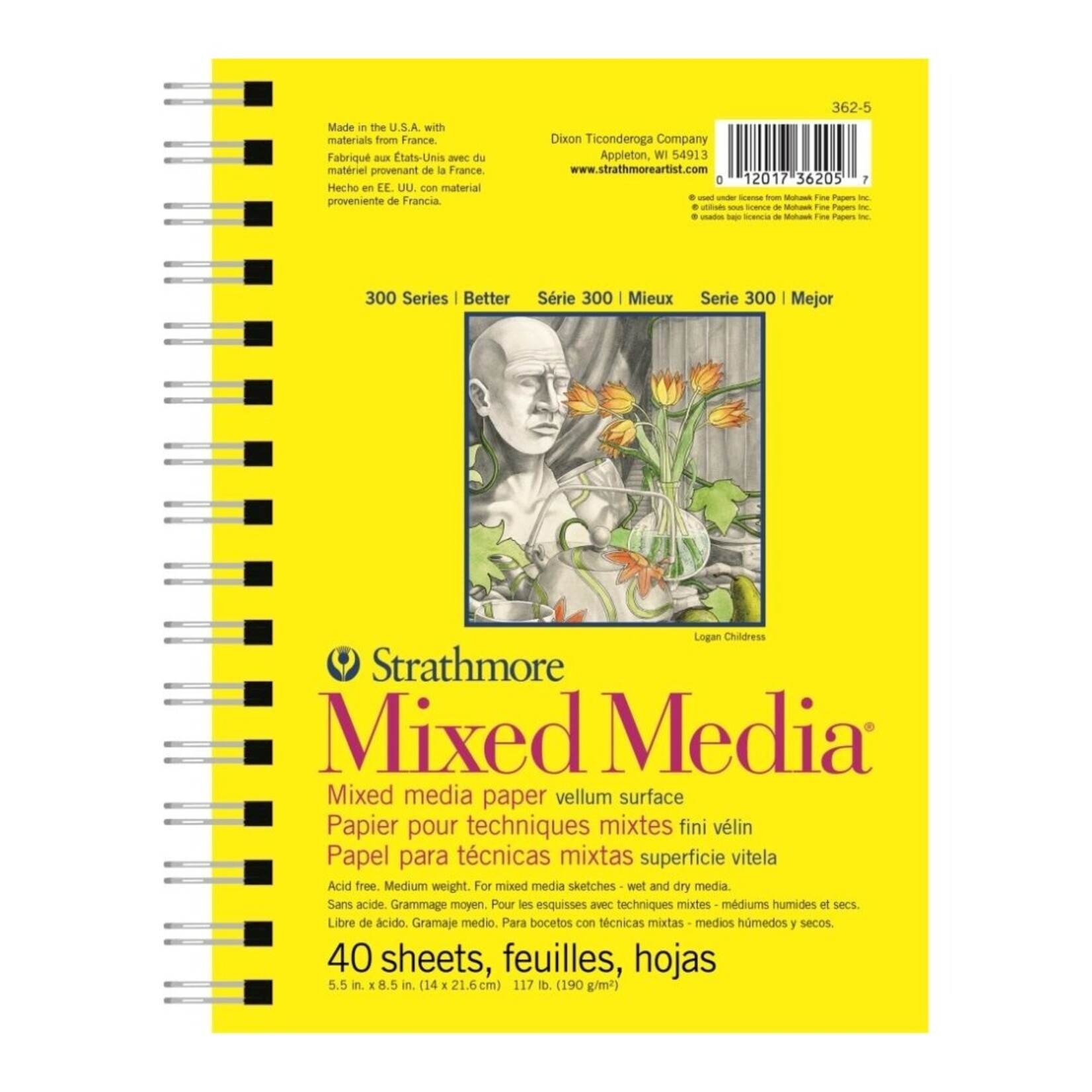 STRATHMORE 300 SERIES SKETCH PAD 50LB 5.5X5.8"